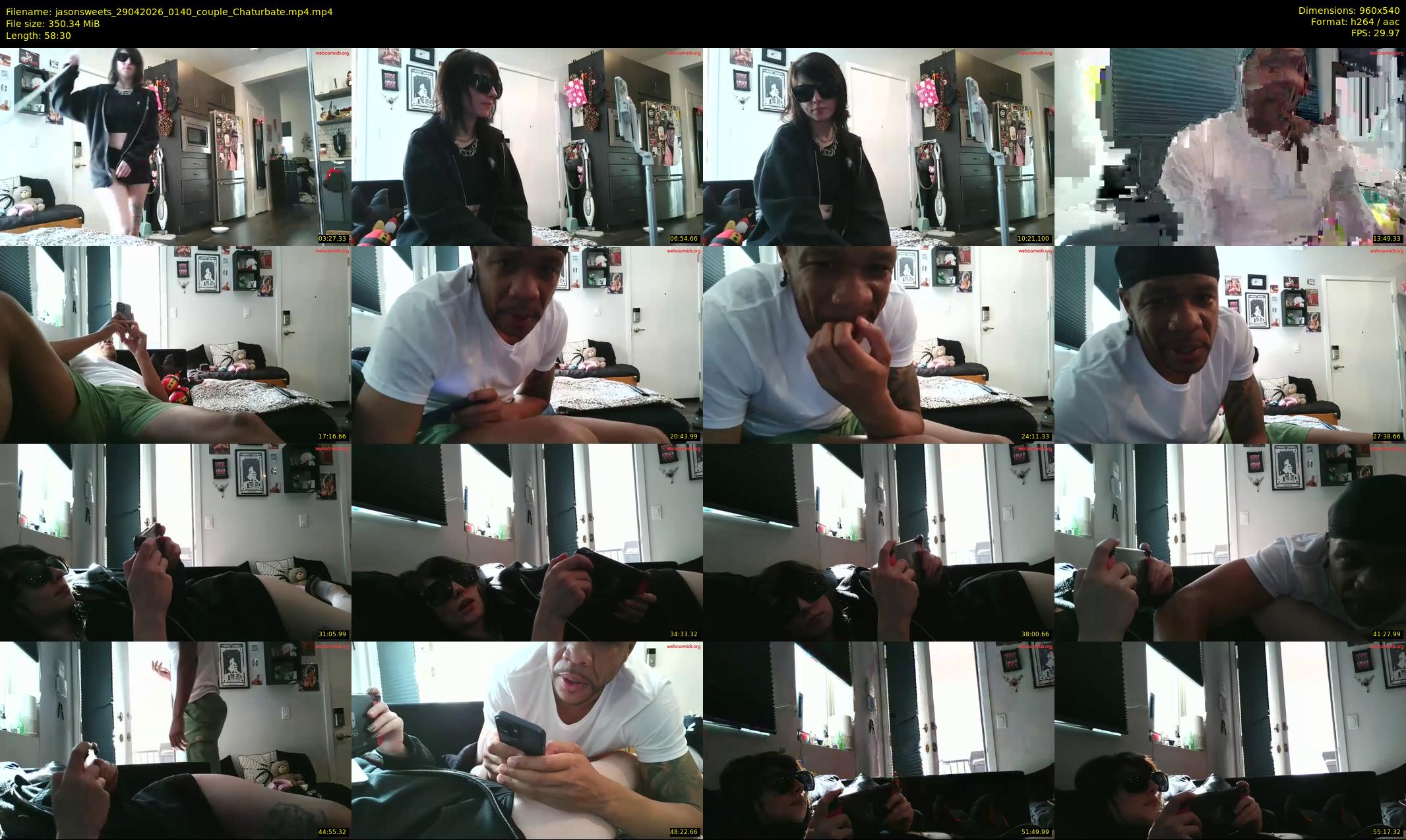 jasonsweets — 59 minute Chaturbate couple cam show recording, 480p, Apr 29, 2026