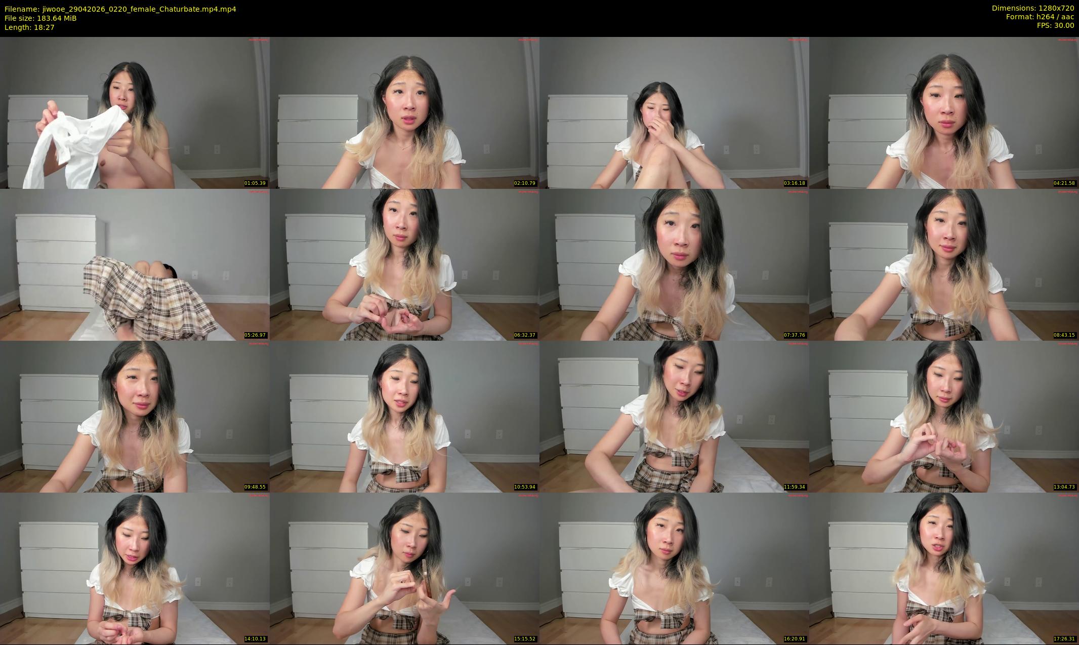 jiwooe — 19 minute Chaturbate female cam show recording, 720p, Apr 29, 2026