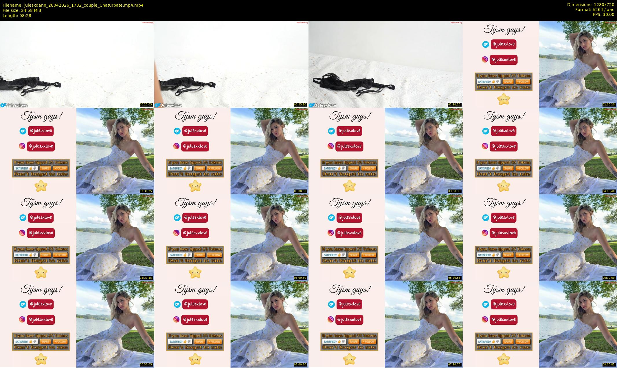 julesxdann — 9 minute Chaturbate couple cam show recording, 720p, Apr 28, 2026