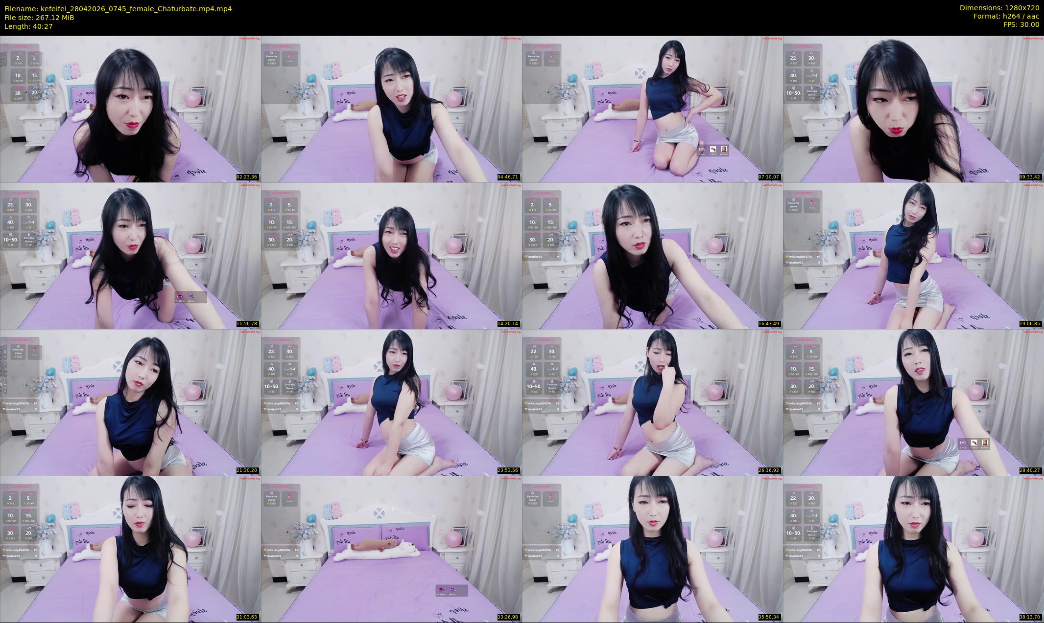 kefeifei — 41 minute Chaturbate female cam show recording, 720p, Apr 28, 2026