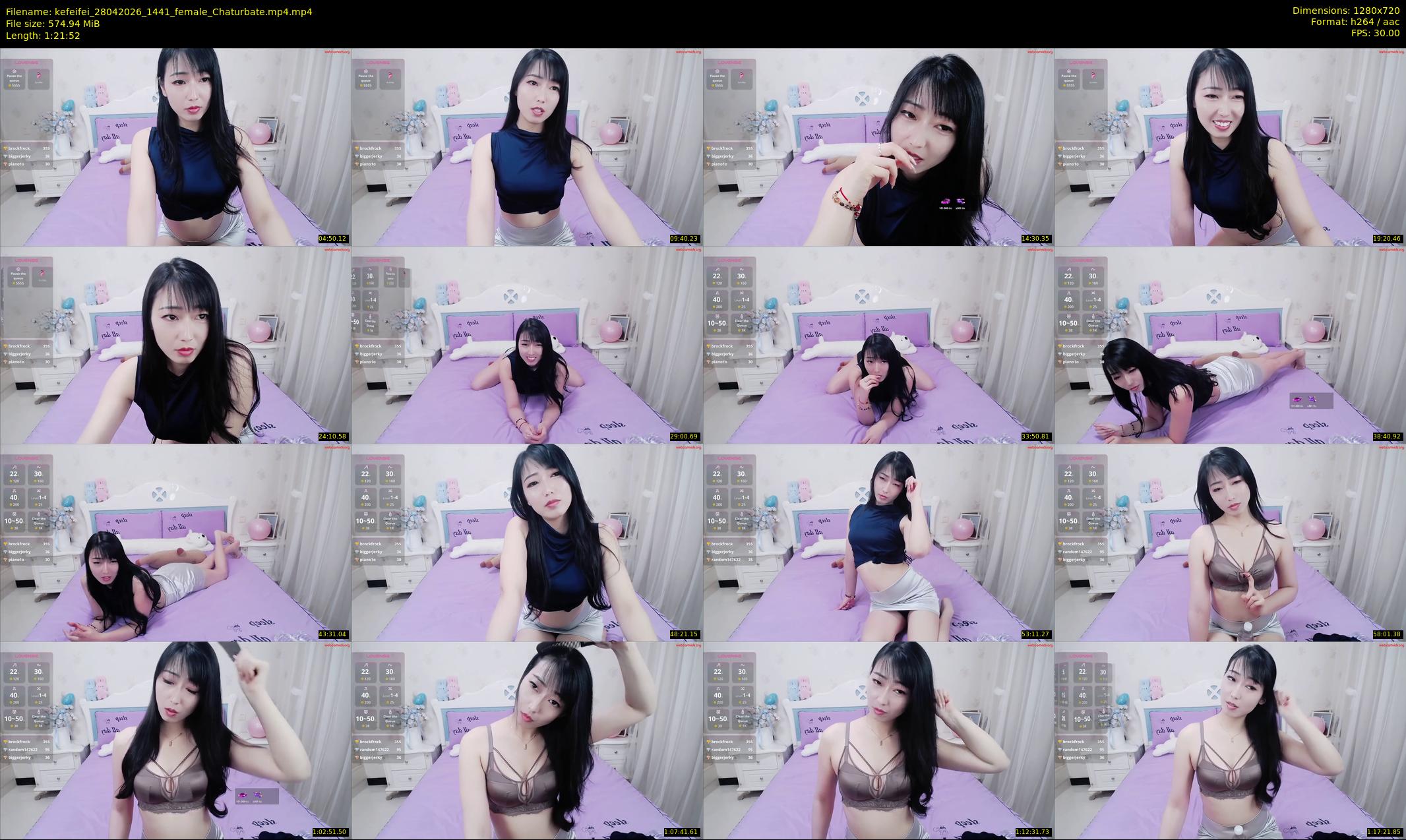kefeifei — 82 minute Chaturbate female cam show recording, 720p, Apr 28, 2026