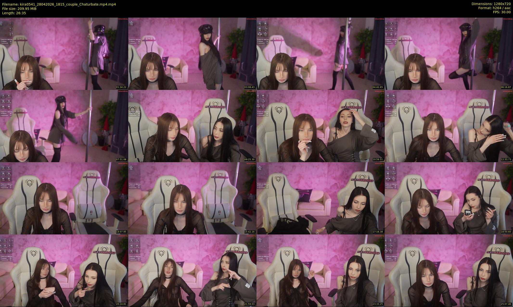 kira0541 — 27 minute Chaturbate couple cam show recording, 720p, Apr 28, 2026