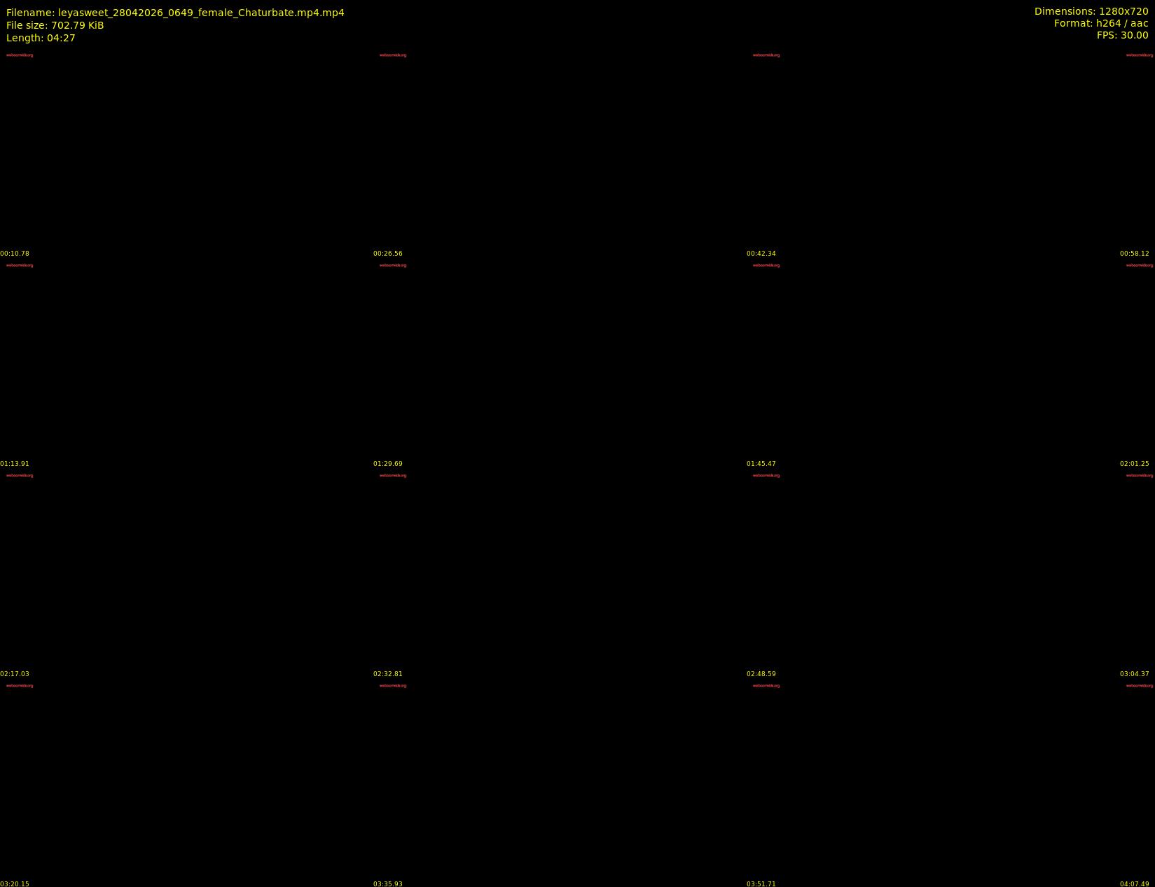 leyasweet — 5 minute Chaturbate female cam show recording, 720p, Apr 28, 2026