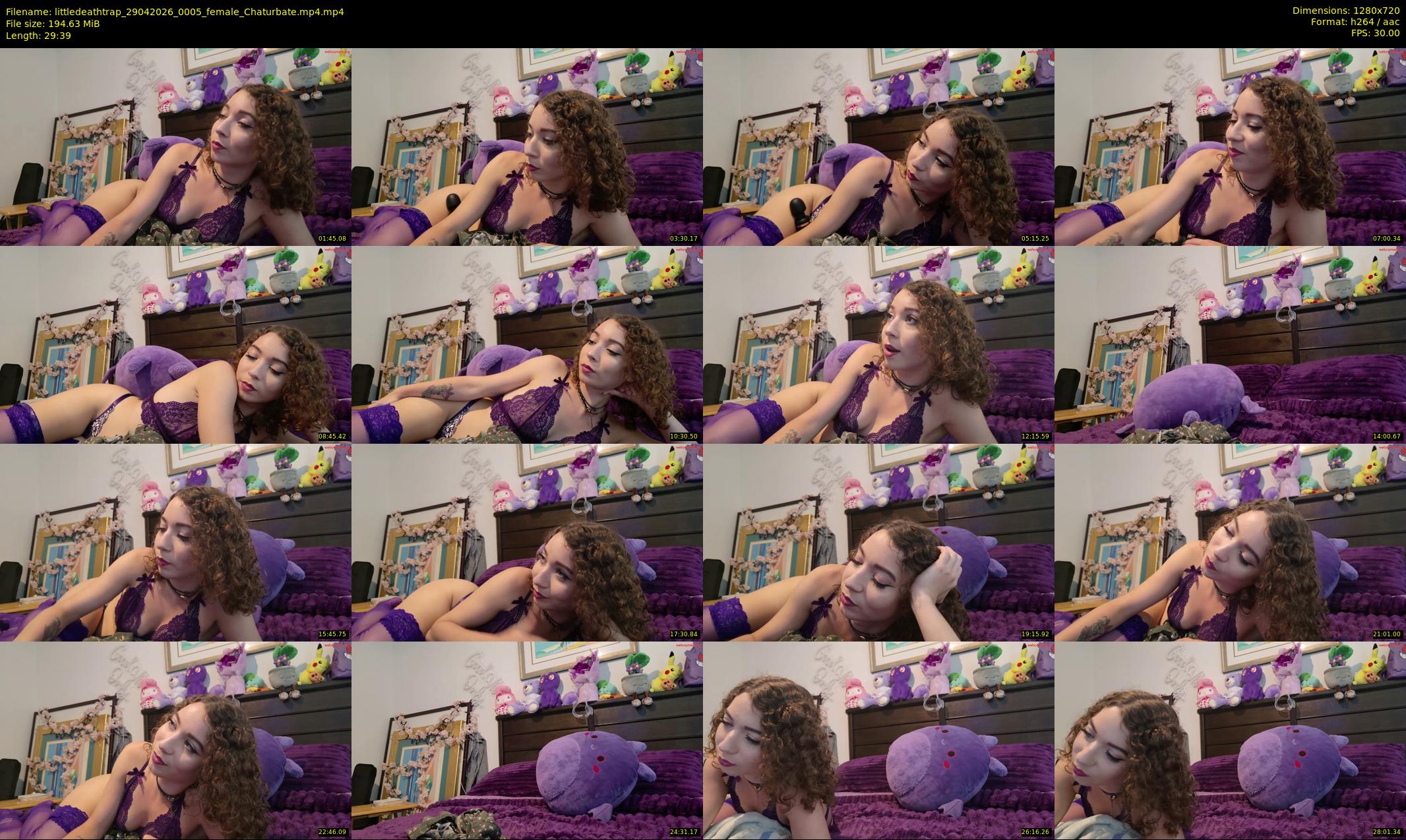 littledeathtrap — 30 minute Chaturbate female cam show recording, 720p, Apr 29, 2026