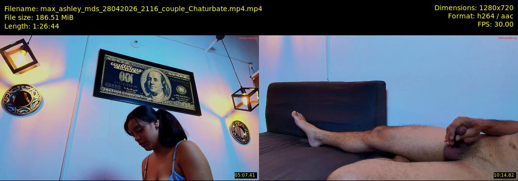 max_ashley_mds — 87 minute Chaturbate couple cam show recording, 720p, Apr 28, 2026