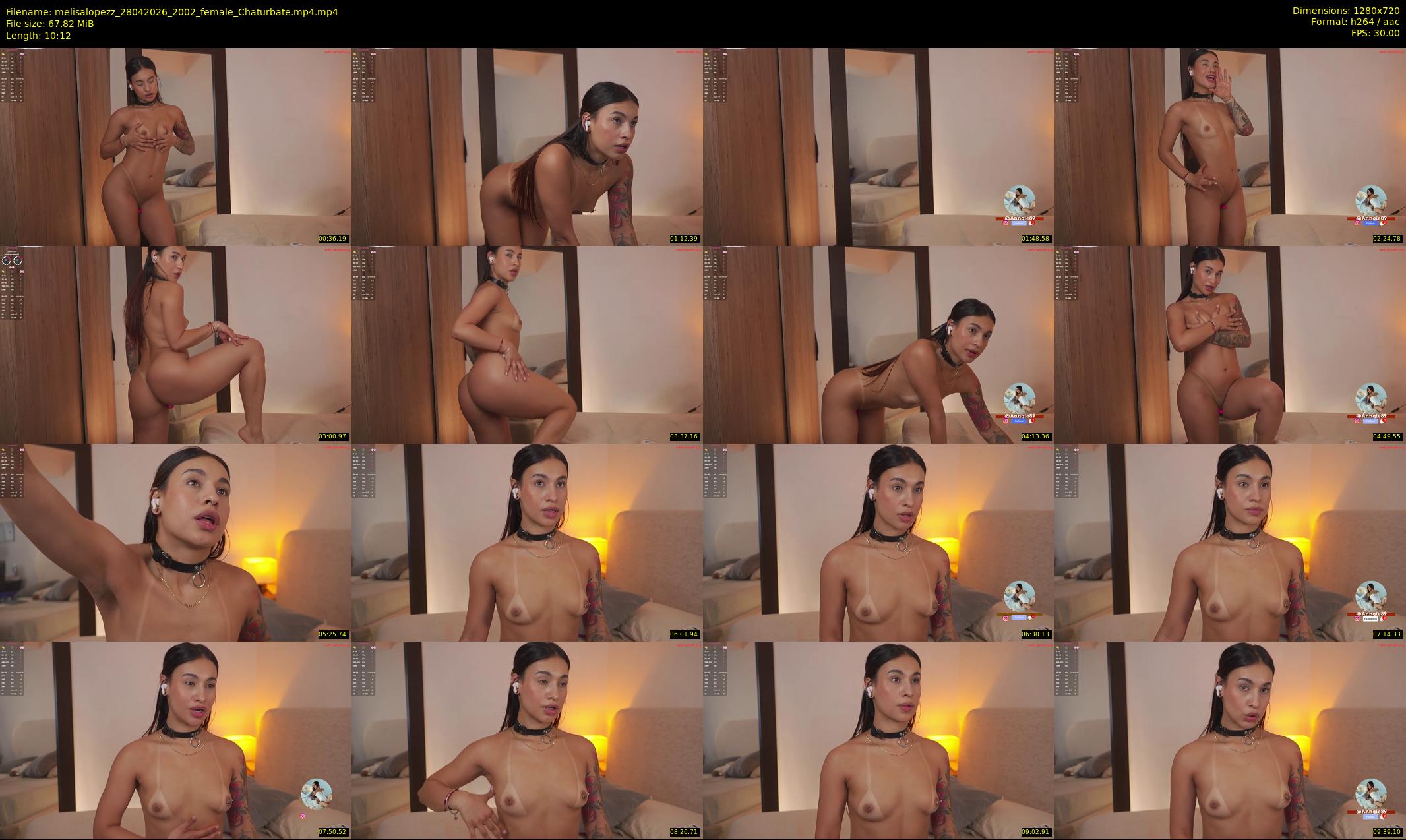 melisalopezz — 11 minute Chaturbate female cam show recording, 720p, Apr 28, 2026