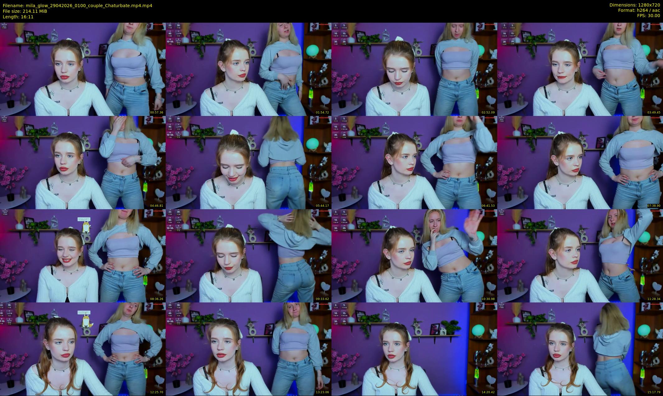 mila_glow — 17 minute Chaturbate female cam show recording, 720p, Apr 29, 2026