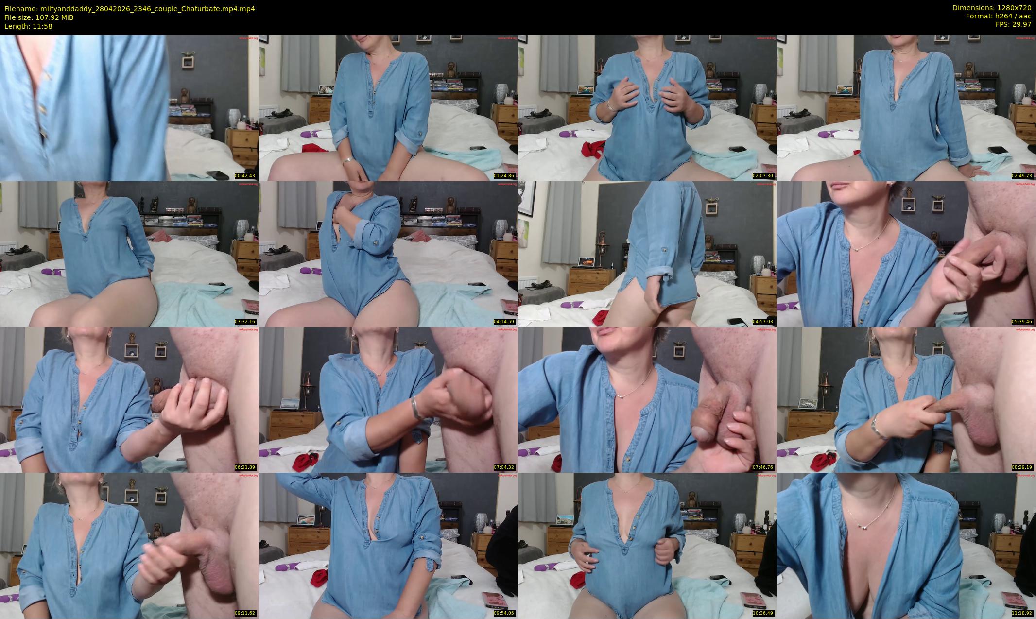milfyanddaddy — 12 minute Chaturbate couple cam show recording, 720p, Apr 28, 2026