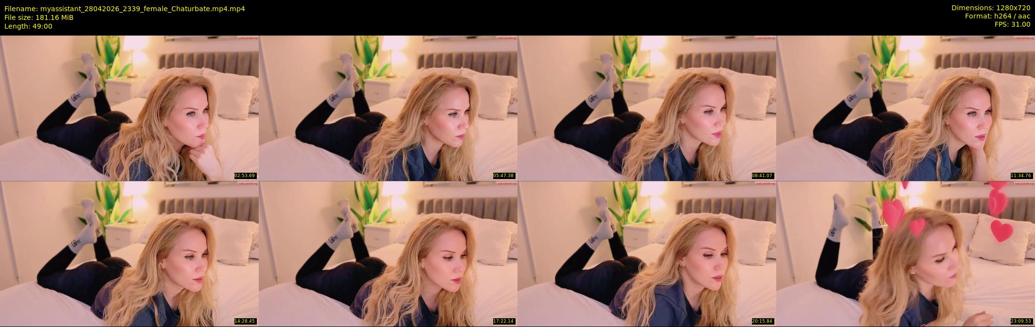 myassistant — 49 minute Chaturbate female cam show recording, 720p, Apr 28, 2026