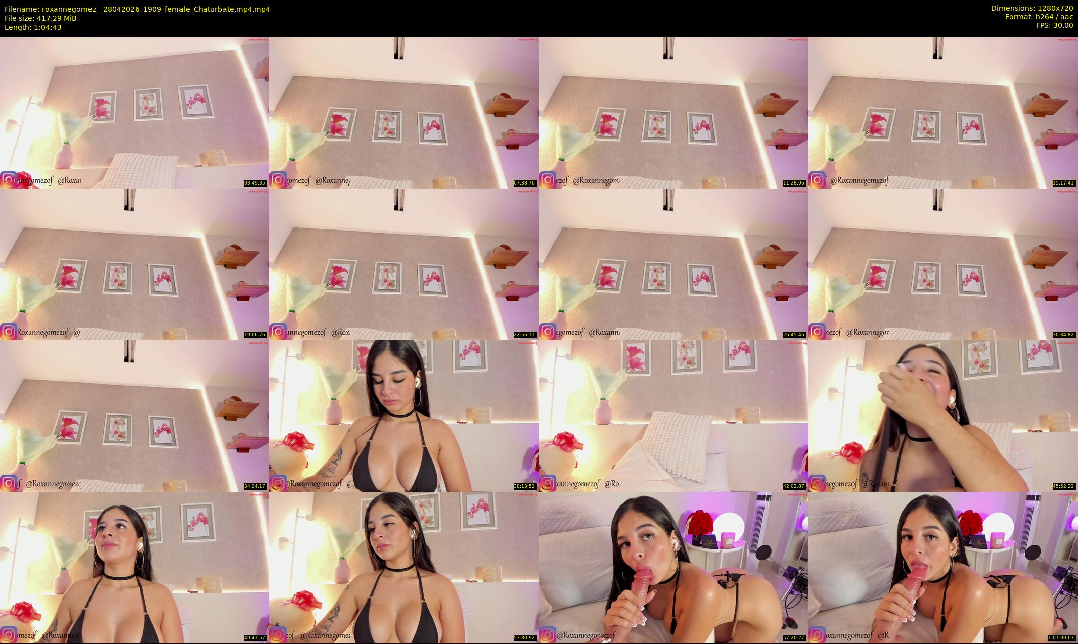roxannegomez_ — 65 minute Chaturbate female cam show recording, 720p, Apr 28, 2026