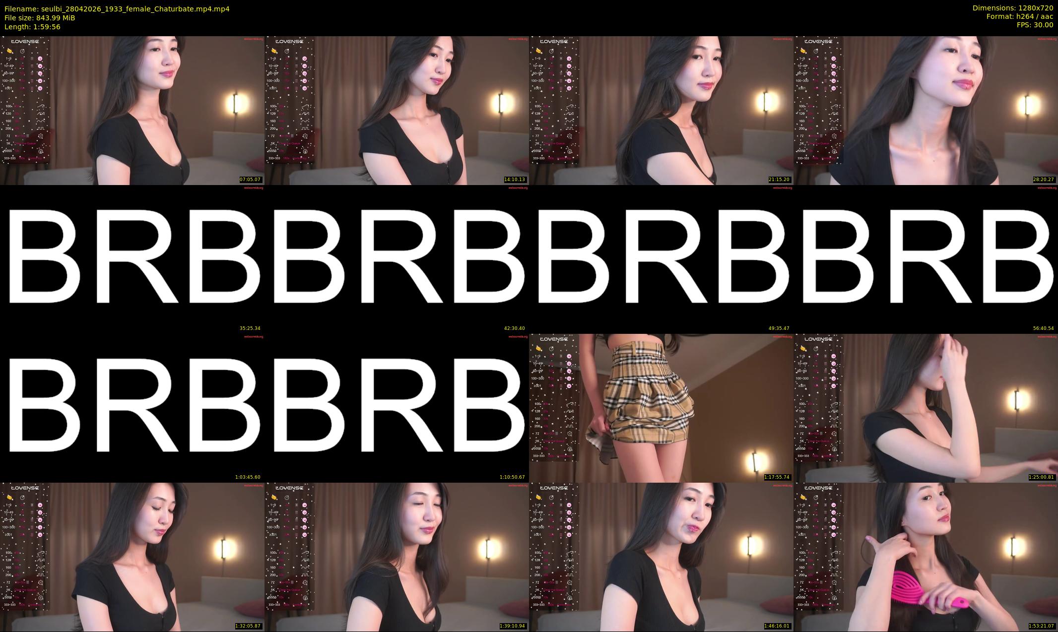 seulbi — 120 minute Chaturbate female cam show recording, 720p, Apr 28, 2026