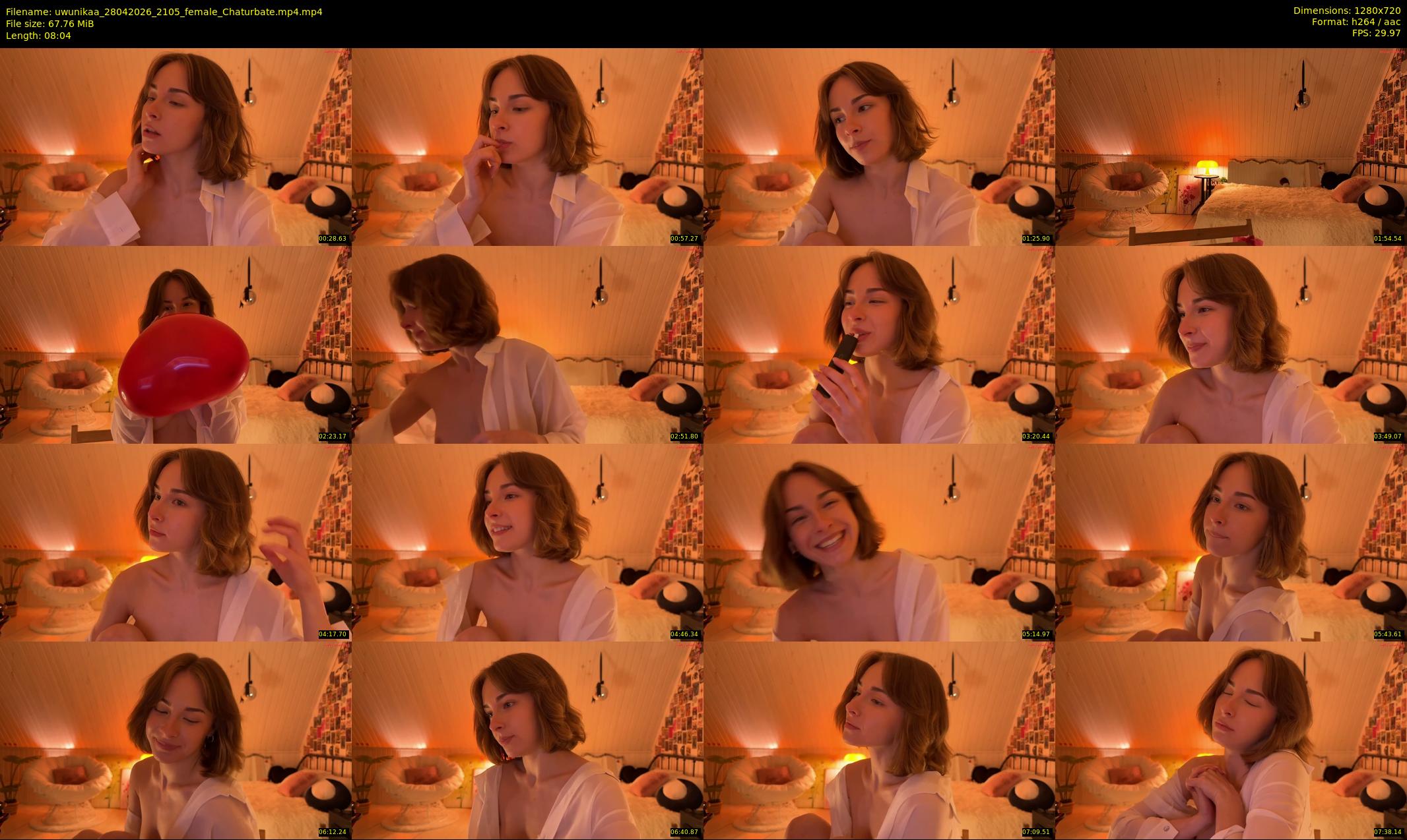 uwunikaa — 9 minute Chaturbate female cam show recording, 720p, Apr 28, 2026