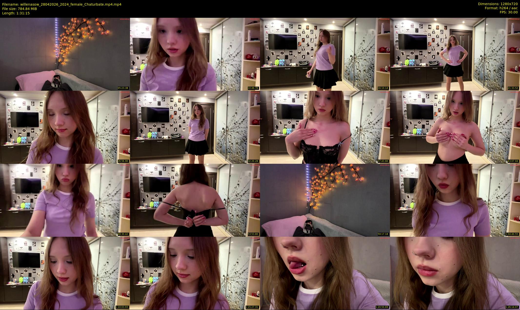 willenasow — 92 minute Chaturbate female cam show recording, 720p, Apr 28, 2026