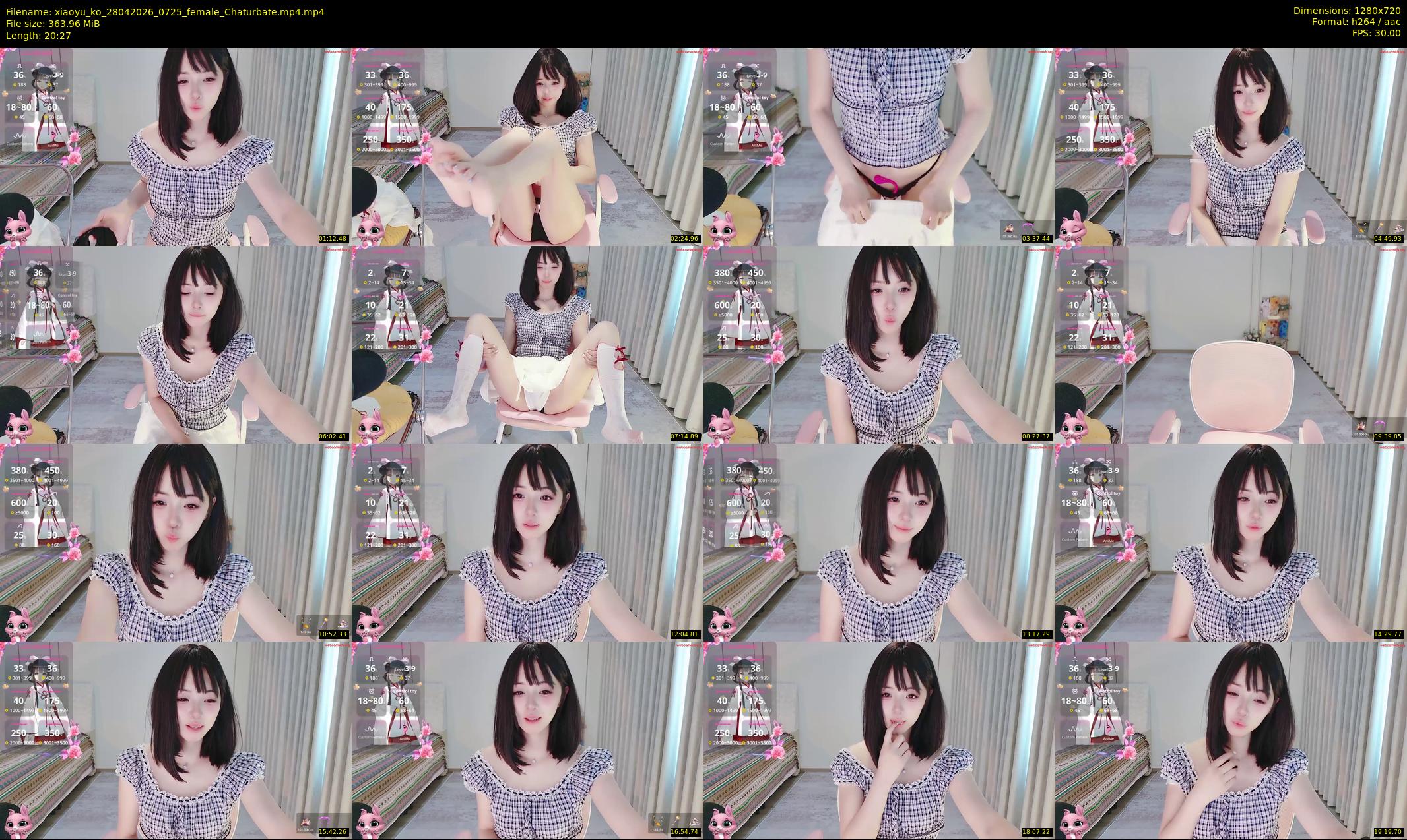 xiaoyu_ko — 21 minute Chaturbate female cam show recording, 720p, Apr 28, 2026