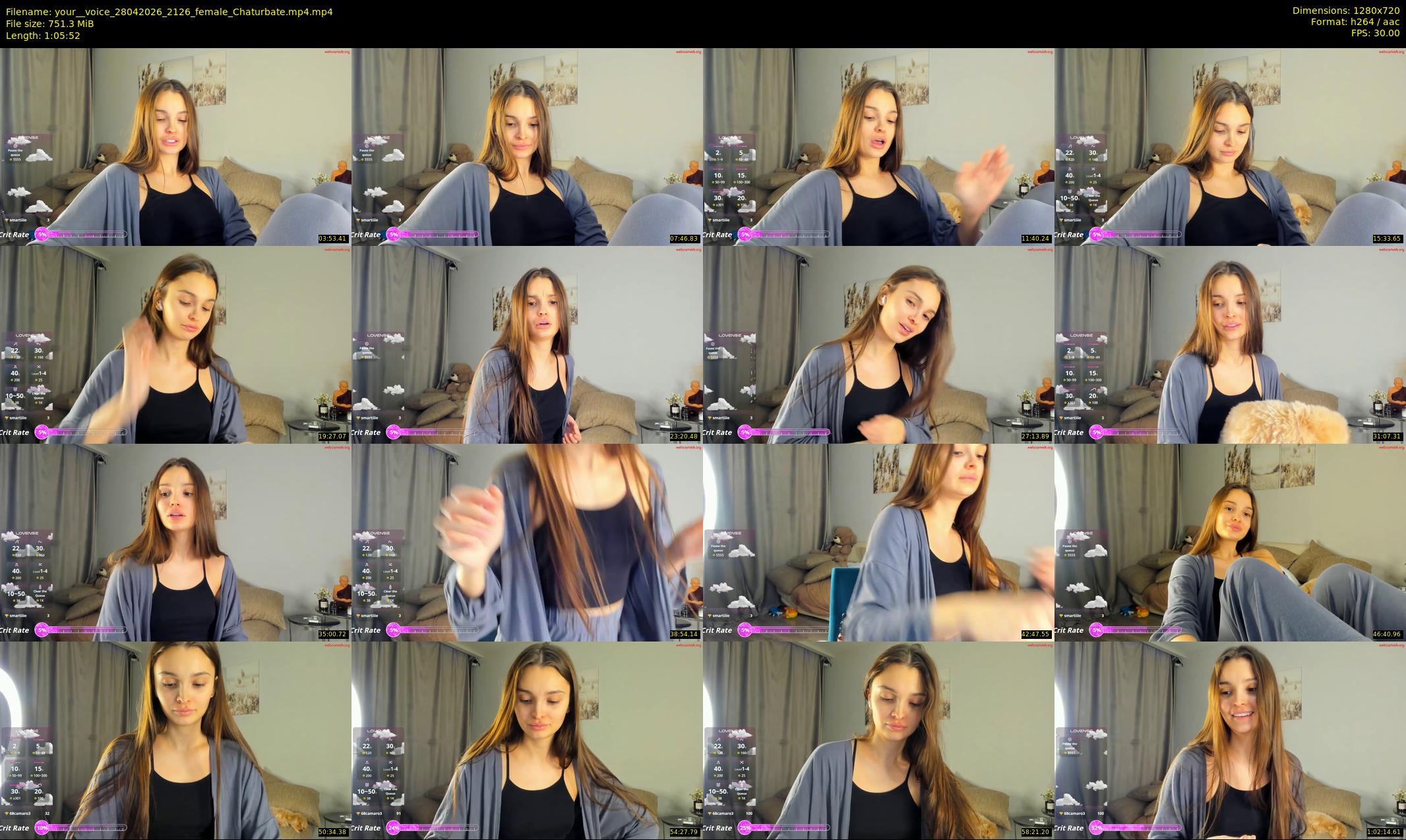 your__voice — 66 minute Chaturbate female cam show recording, 720p, Apr 28, 2026