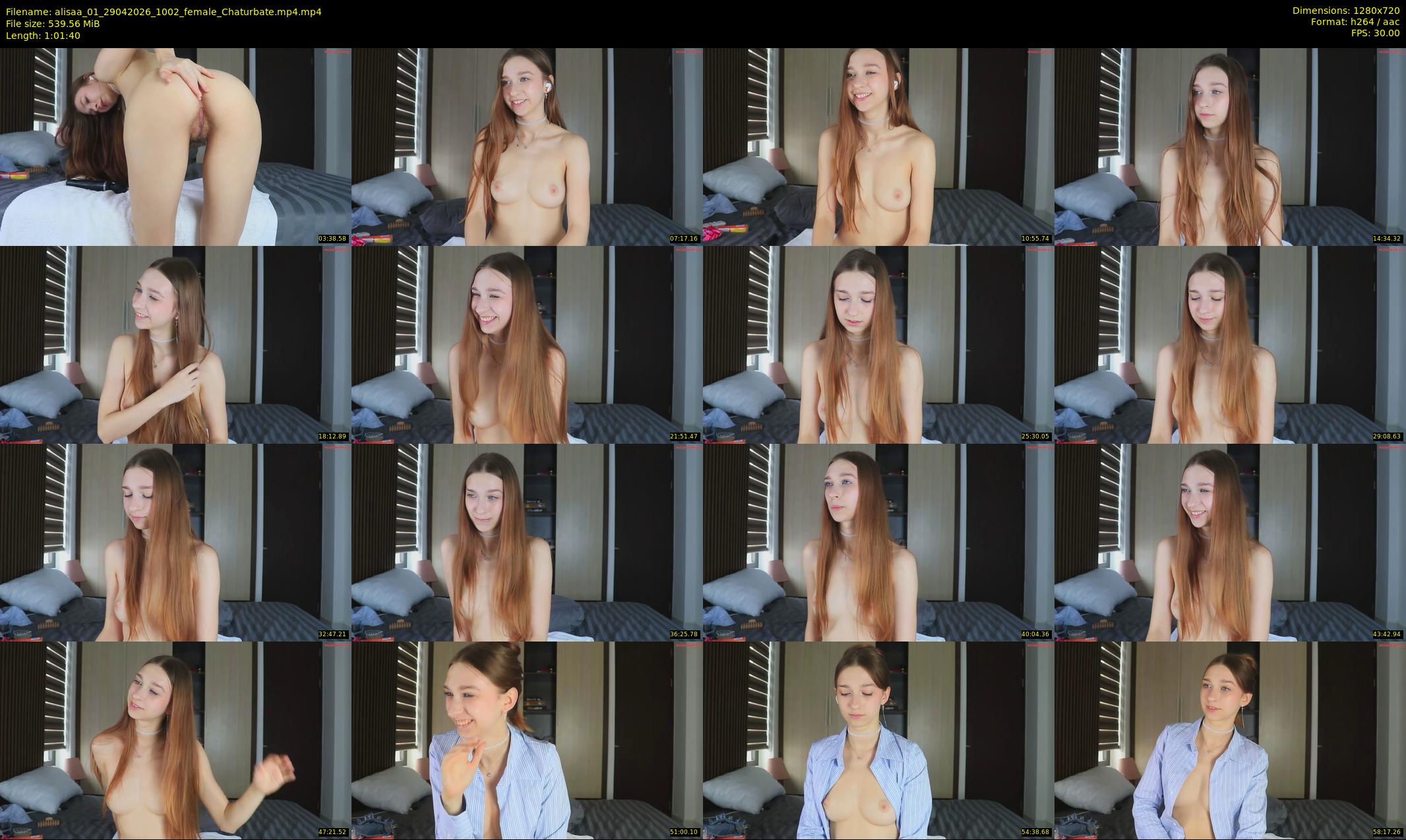 alisaa_01 — 62 minute Chaturbate female cam show recording, 720p, Apr 29, 2026