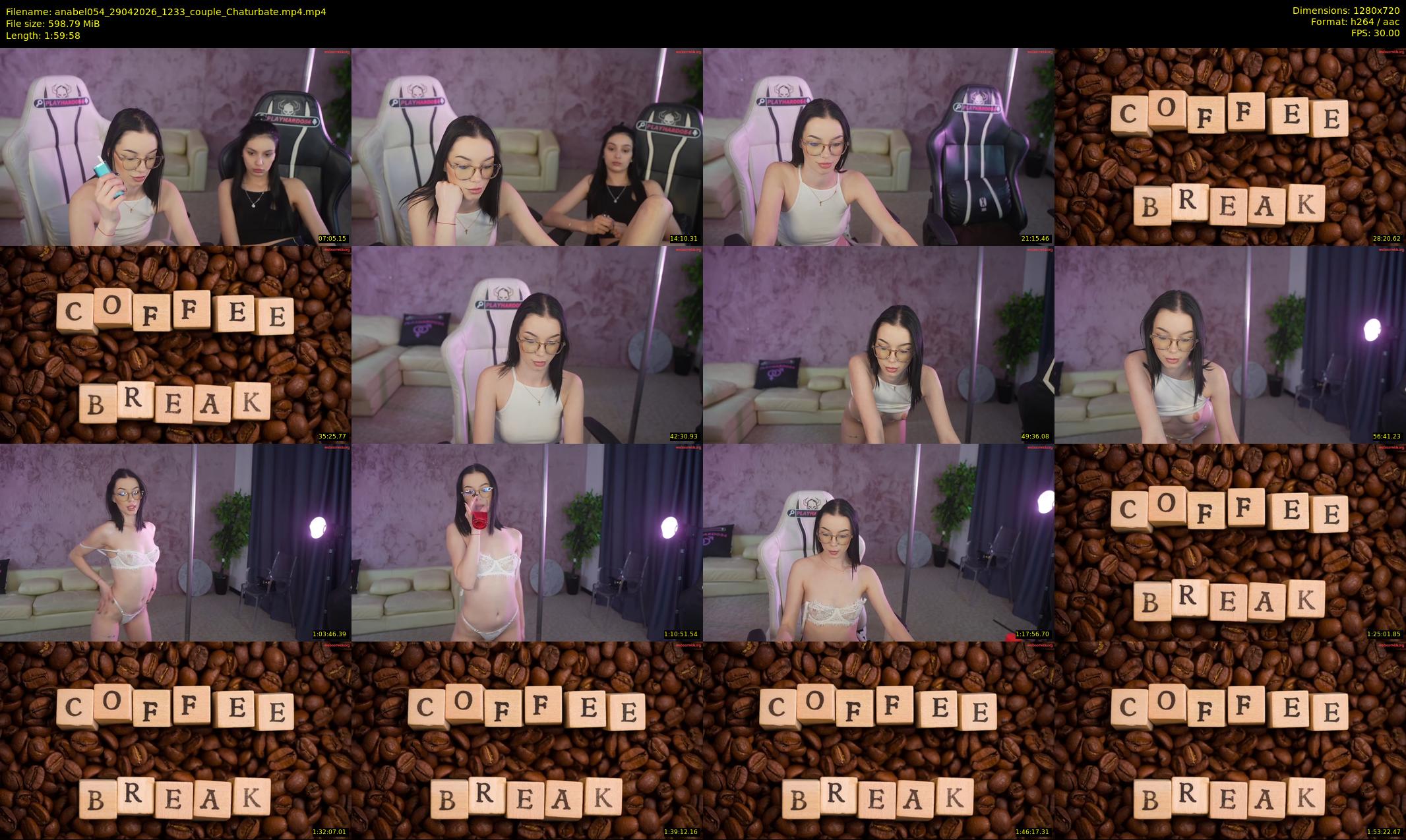 anabel054 — 120 minute Chaturbate female cam show recording, 720p, Apr 29, 2026
