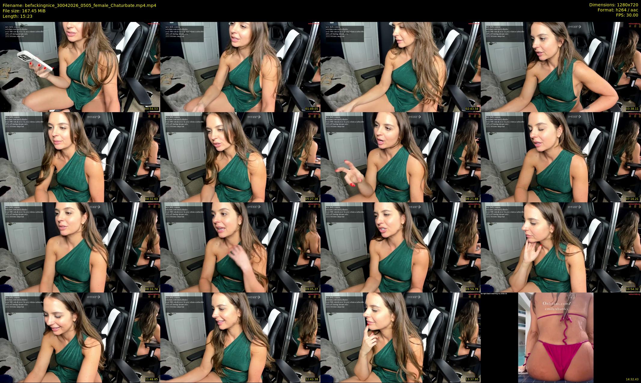 befxckingnice — 16 minute Chaturbate female cam show recording, 720p, Apr 30, 2026