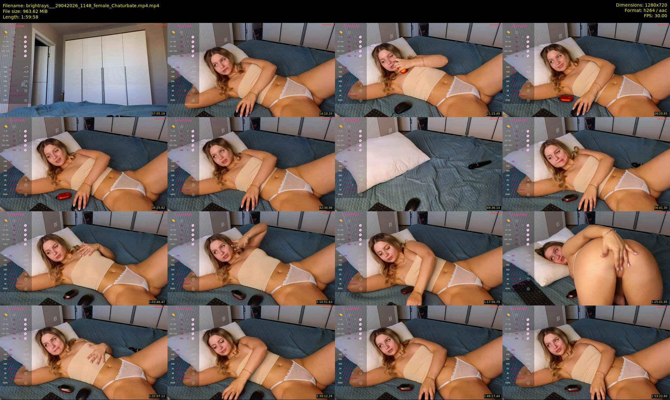 brightrays__ — 120 minute Chaturbate female cam show recording, 720p, Apr 29, 2026
