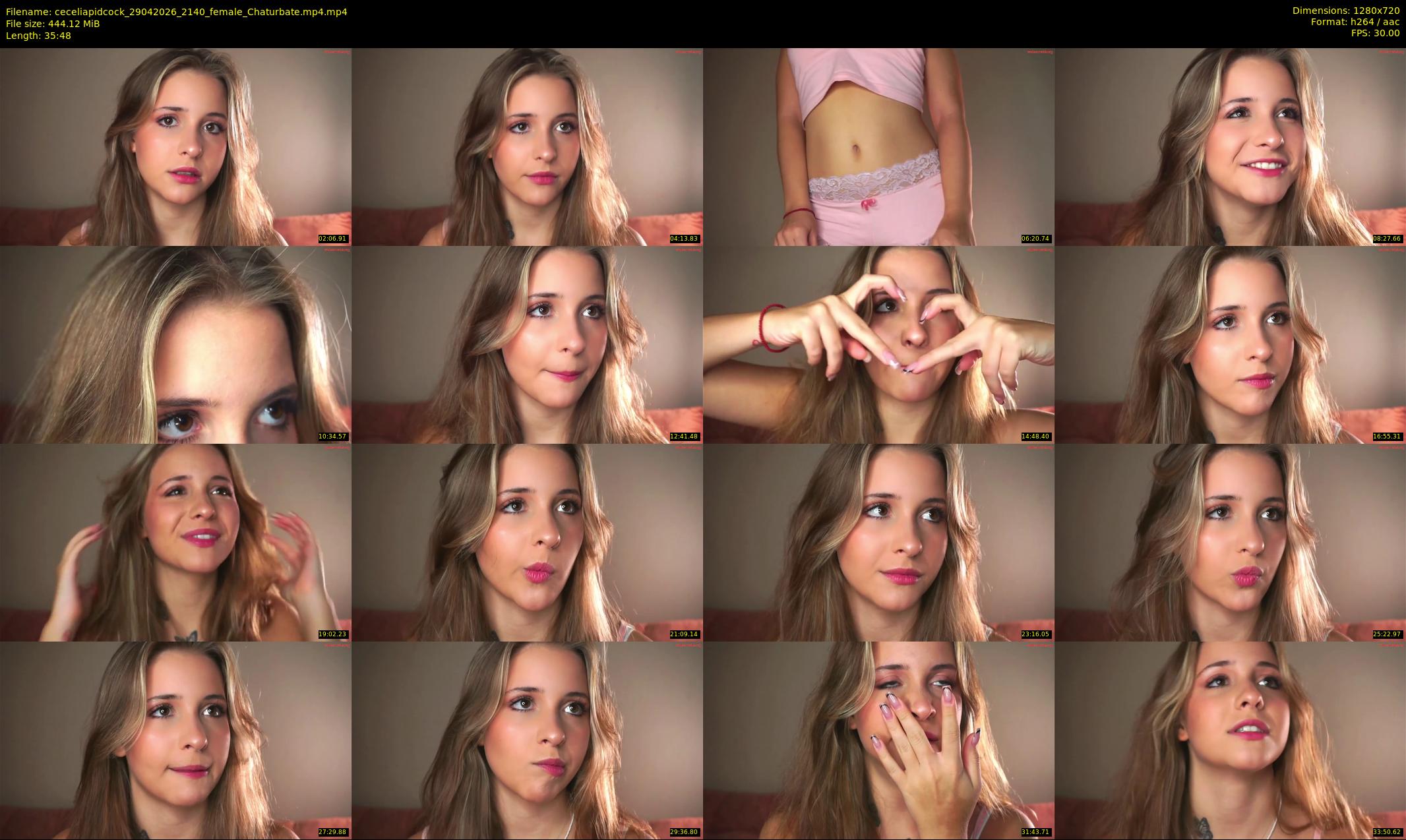 ceceliapidcock — 36 minute Chaturbate female cam show recording, 720p, Apr 29, 2026