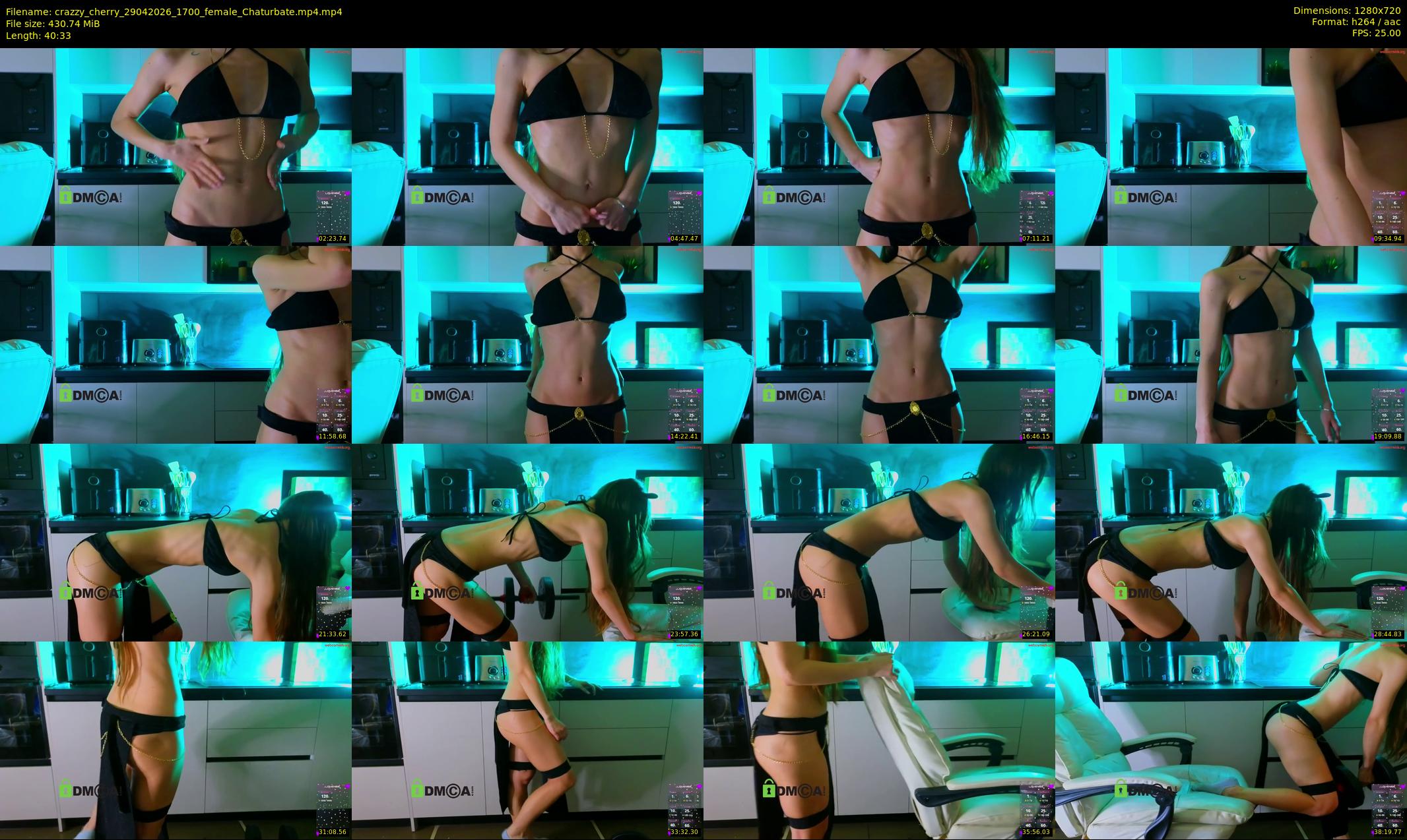 crazzy_cherry — 41 minute Chaturbate female cam show recording, 720p, Apr 29, 2026