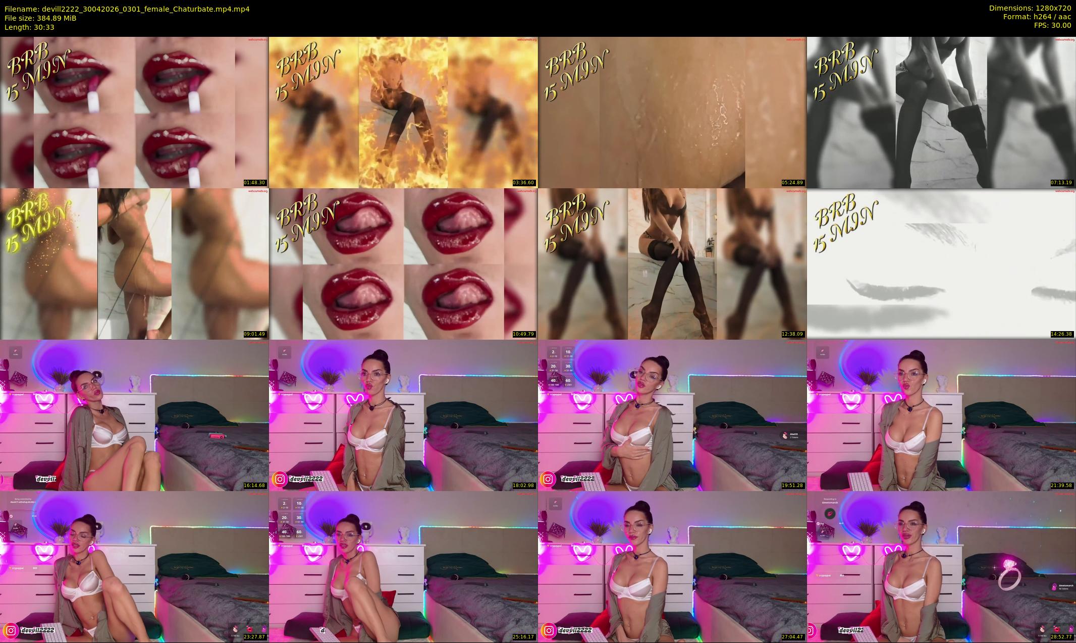 devill2222 — 31 minute Chaturbate female cam show recording, 720p, Apr 30, 2026