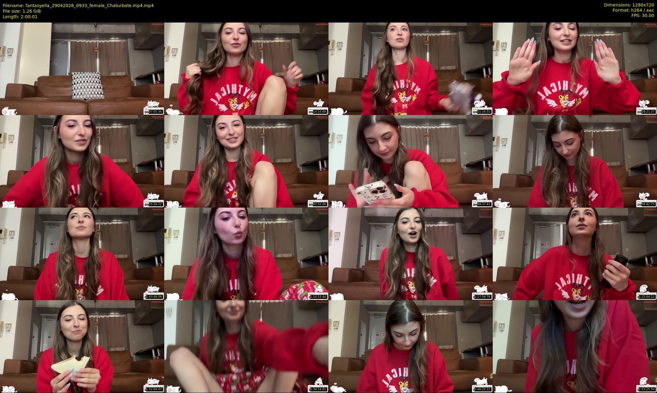 fantasyella — 121 minute Chaturbate female cam show recording, 720p, Apr 29, 2026