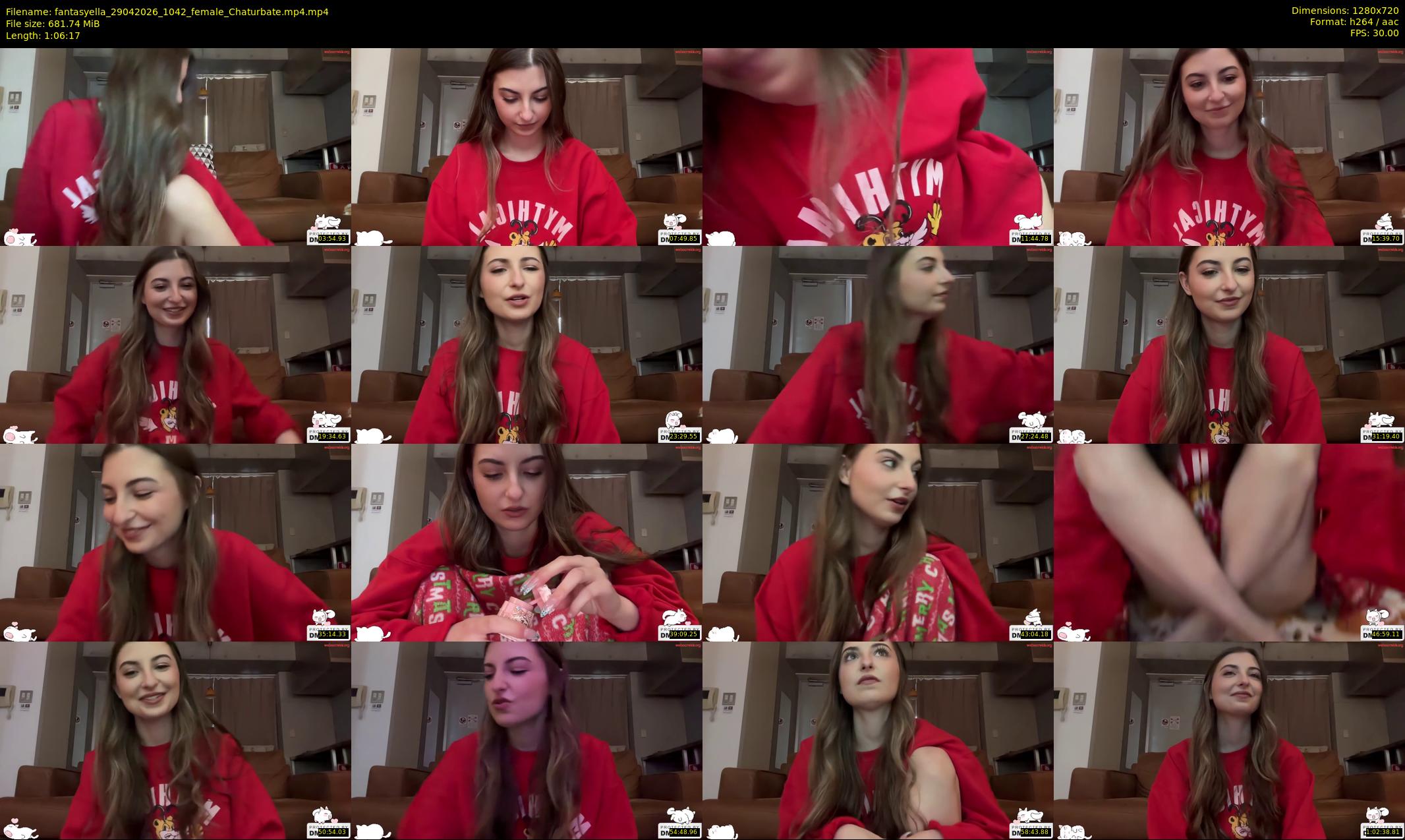 fantasyella — 67 minute Chaturbate female cam show recording, 720p, Apr 29, 2026