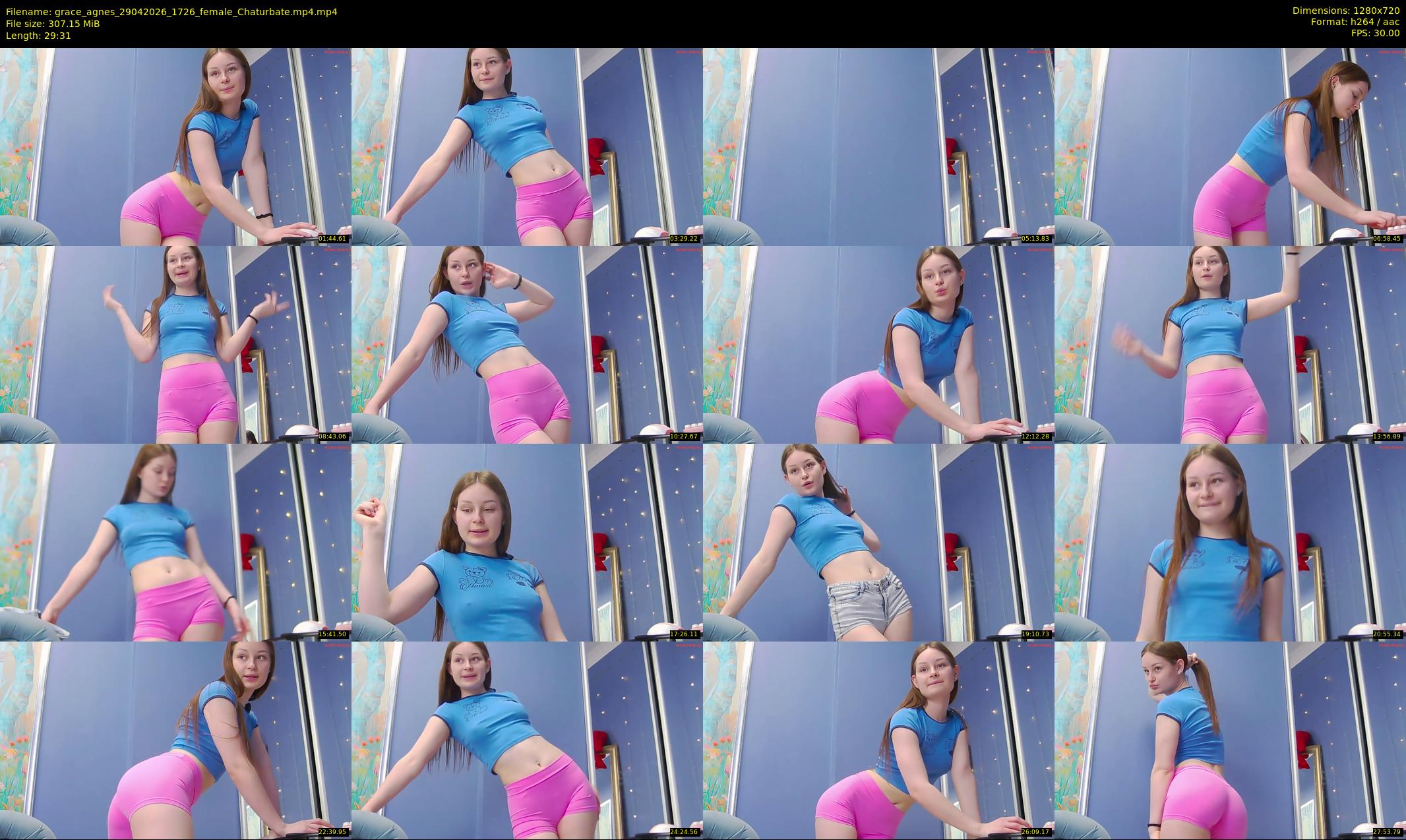 grace_agnes — 30 minute Chaturbate female cam show recording, 720p, Apr 29, 2026