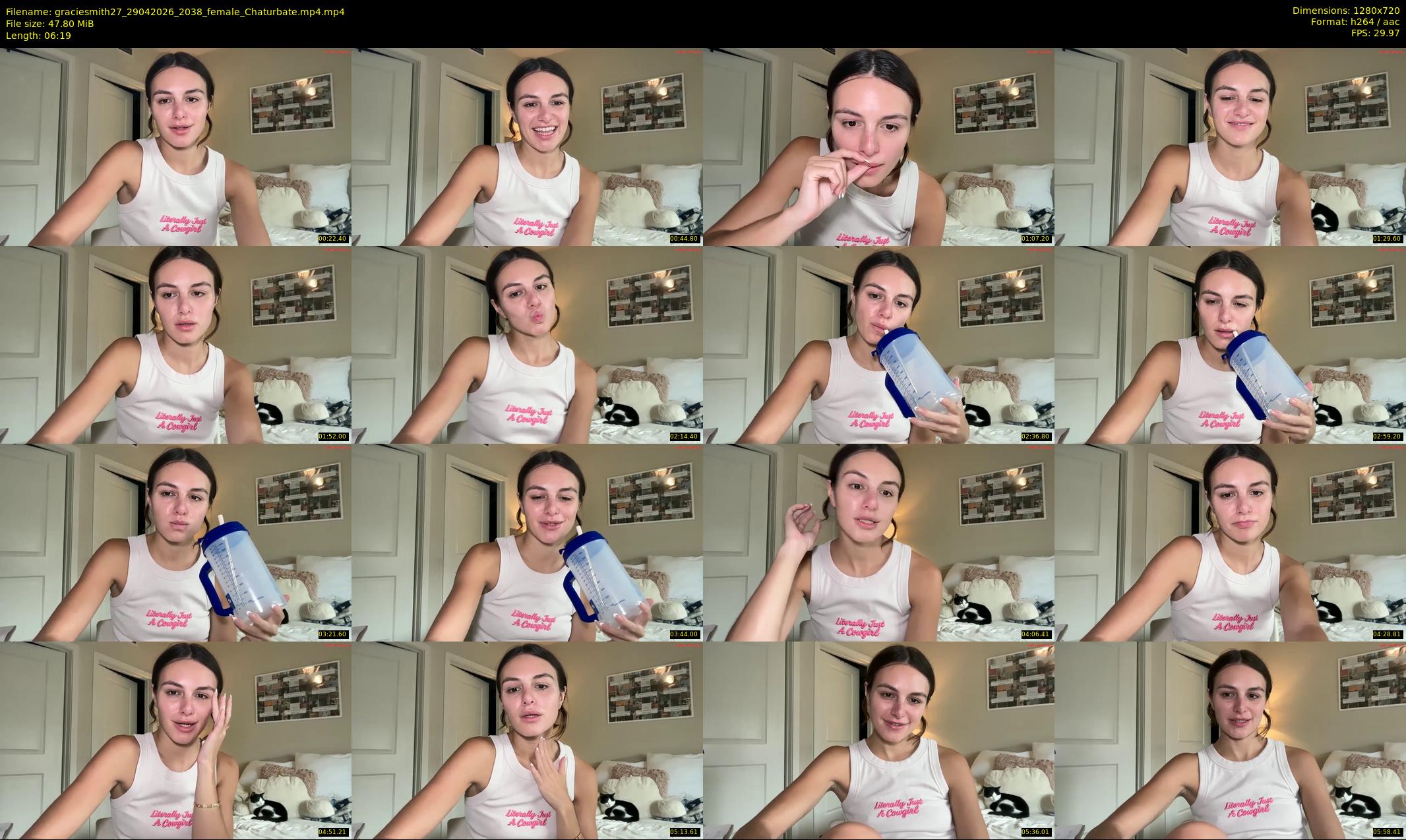 graciesmith27 — 7 minute Chaturbate female cam show recording, 720p, Apr 29, 2026