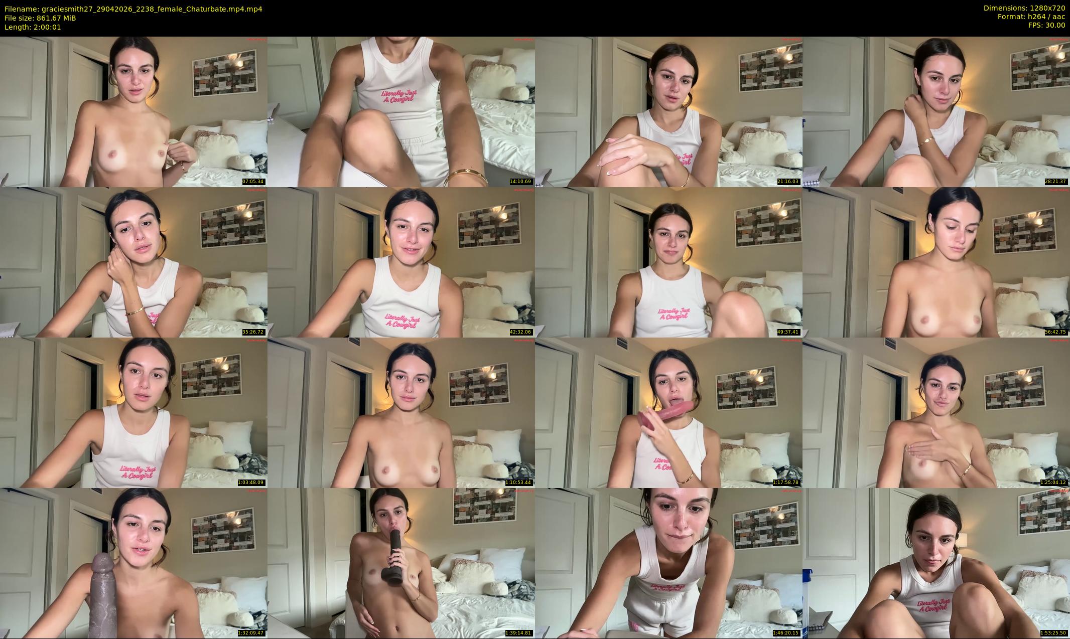 graciesmith27 — 121 minute Chaturbate female cam show recording, 720p, Apr 29, 2026