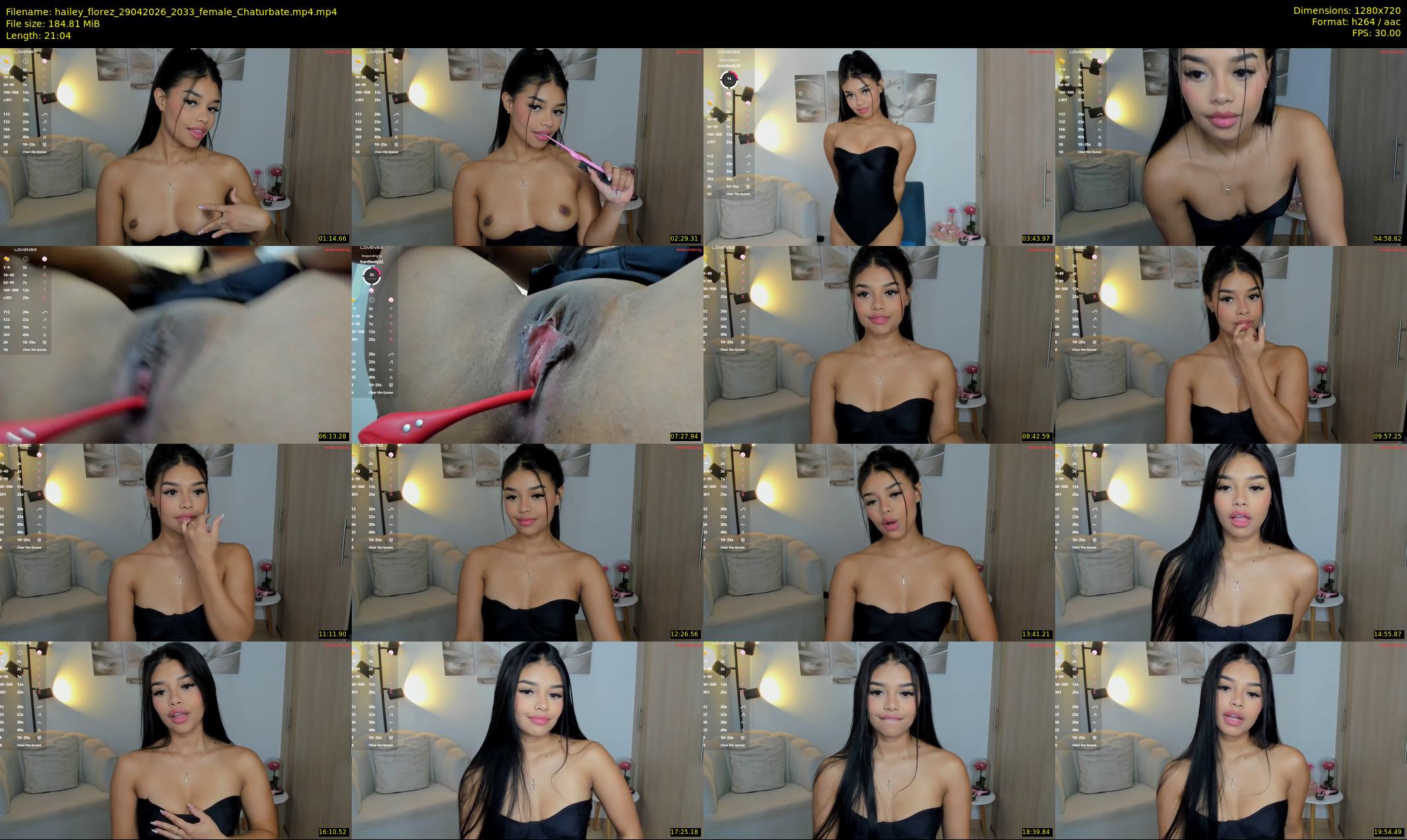 hailey_florez — 22 minute Chaturbate female cam show recording, 720p, Apr 29, 2026