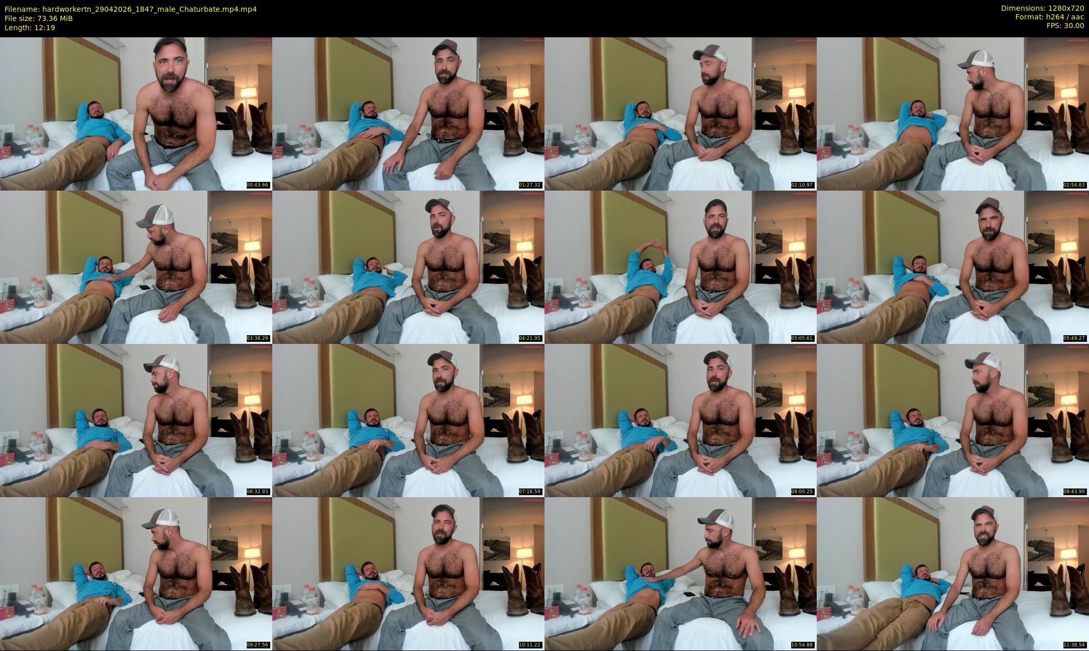 hardworkertn — 13 minute Chaturbate male cam show recording, 720p, Apr 29, 2026