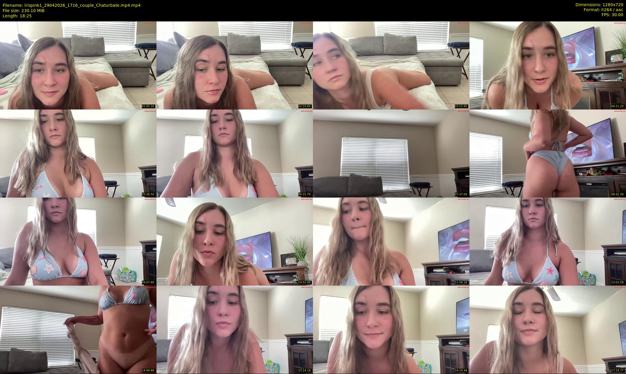 irispink1 — 19 minute Chaturbate female cam show recording, 720p, Apr 29, 2026