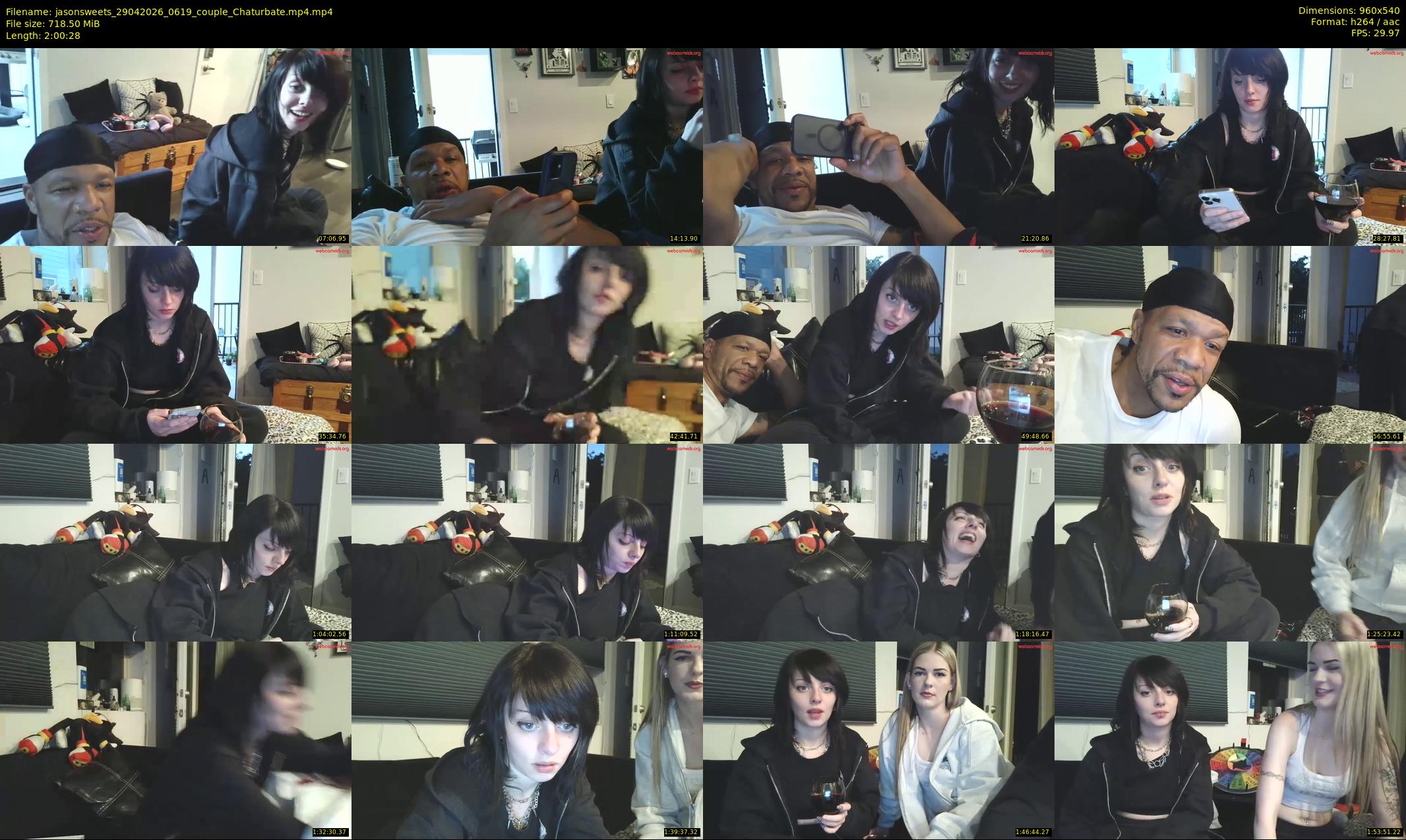jasonsweets — 121 minute Chaturbate couple cam show recording, 480p, Apr 29, 2026