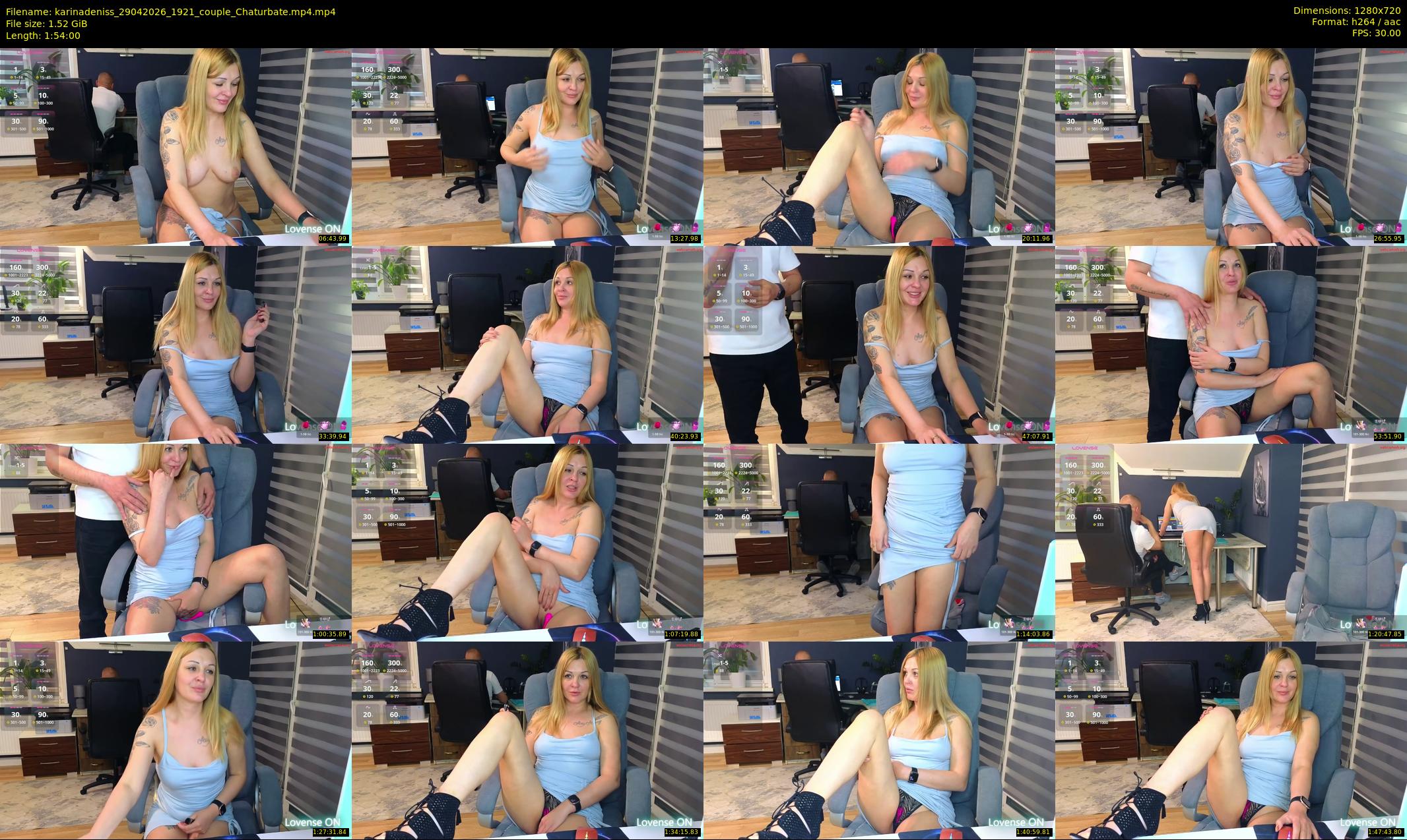 karinadeniss — 114 minute Chaturbate couple cam show recording, 720p, Apr 29, 2026