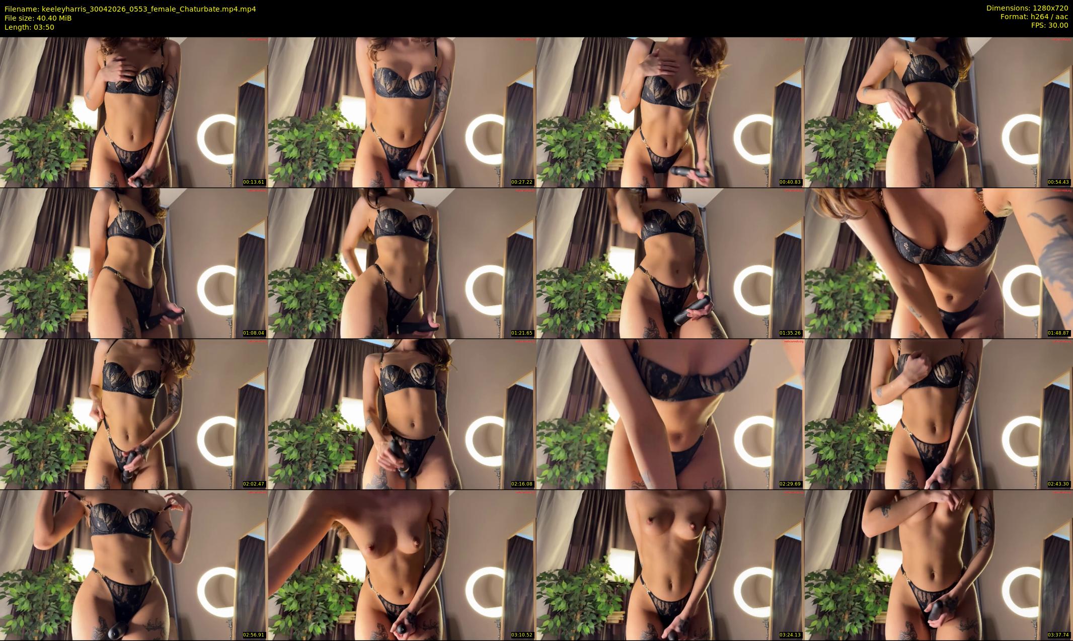 keeleyharris — 4 minute Chaturbate female cam show recording, 720p, Apr 30, 2026