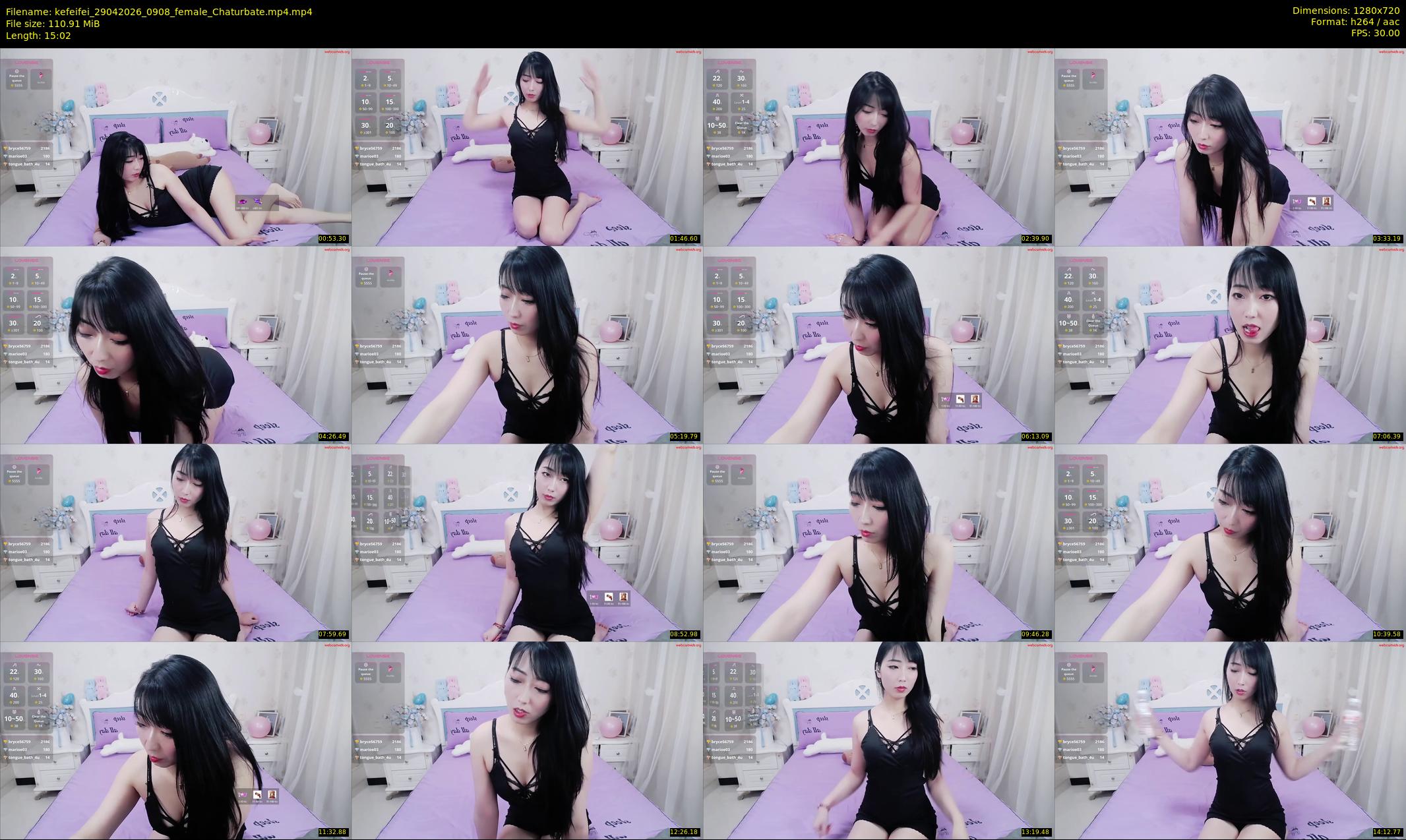 kefeifei — 16 minute Chaturbate female cam show recording, 720p, Apr 29, 2026