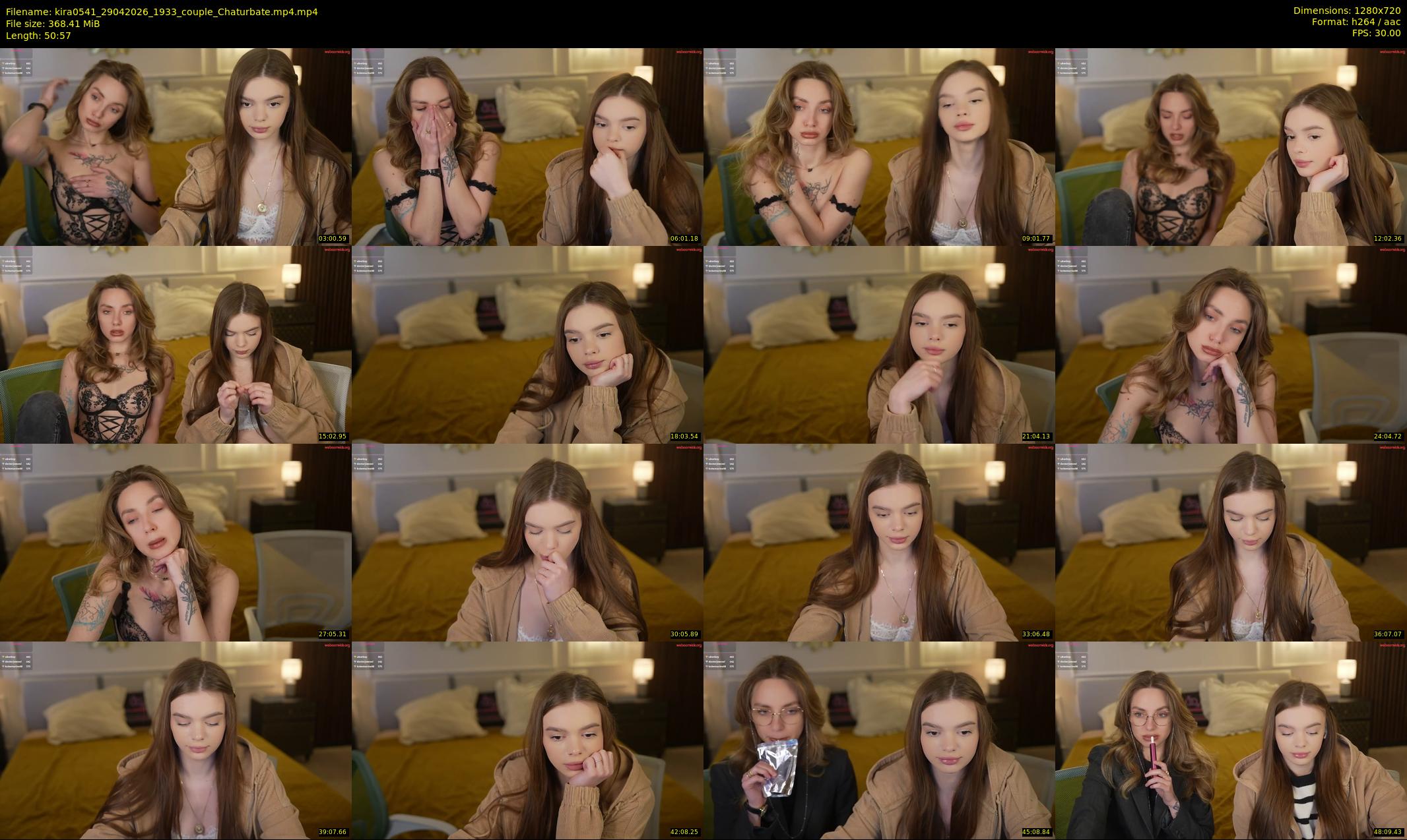 kira0541 — 51 minute Chaturbate couple cam show recording, 720p, Apr 29, 2026