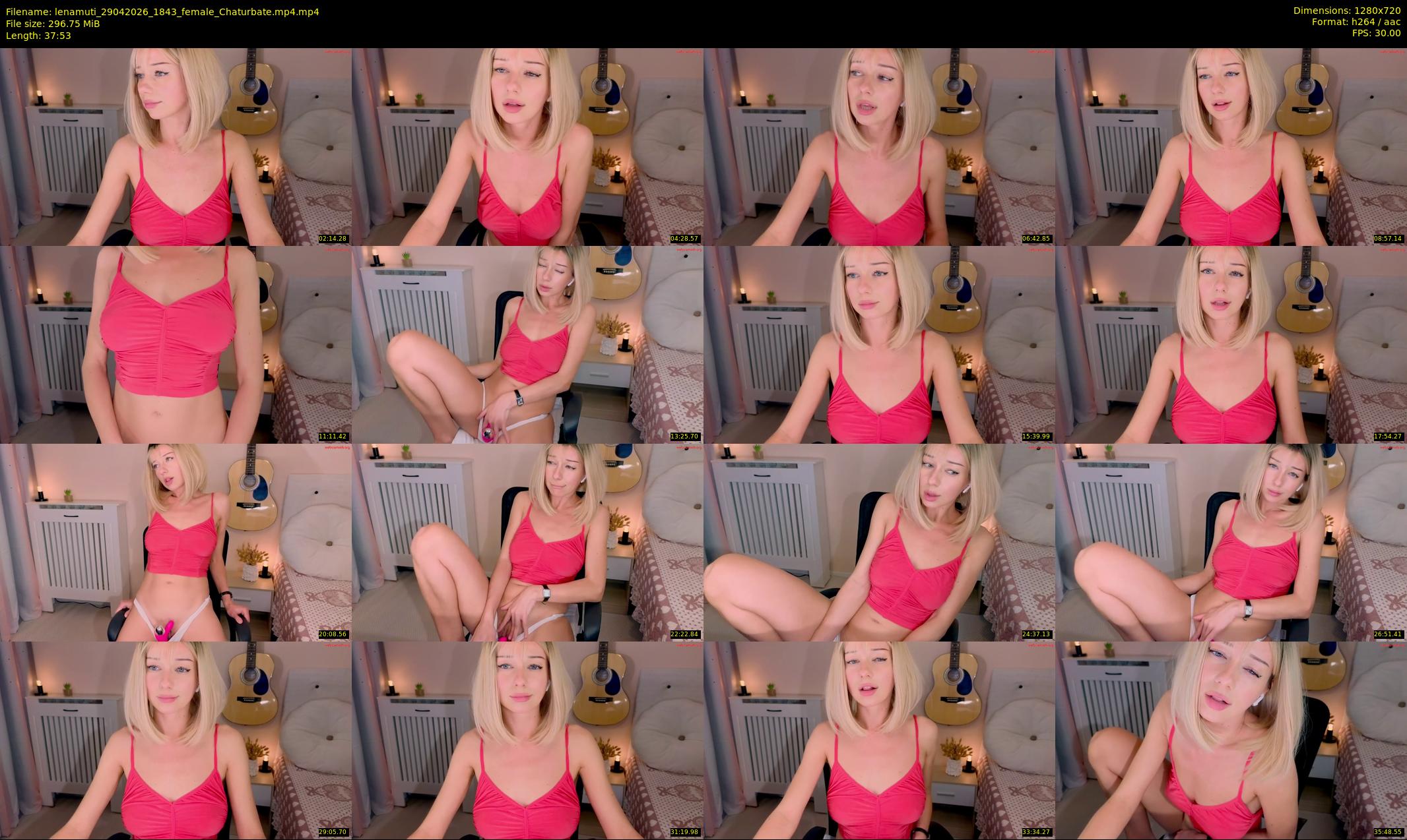 lenamuti — 38 minute Chaturbate female cam show recording, 720p, Apr 29, 2026