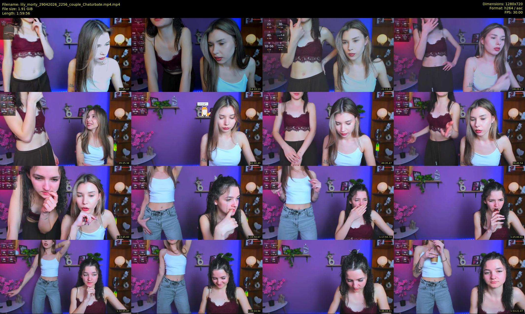 lily_morty — 120 minute Chaturbate couple cam show recording, 720p, Apr 29, 2026