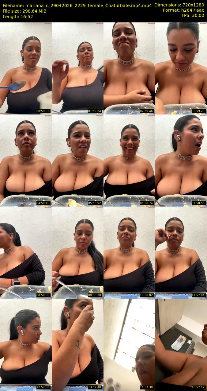 mariana_c — 17 minute Chaturbate female cam show recording, 1080p, Apr 29, 2026