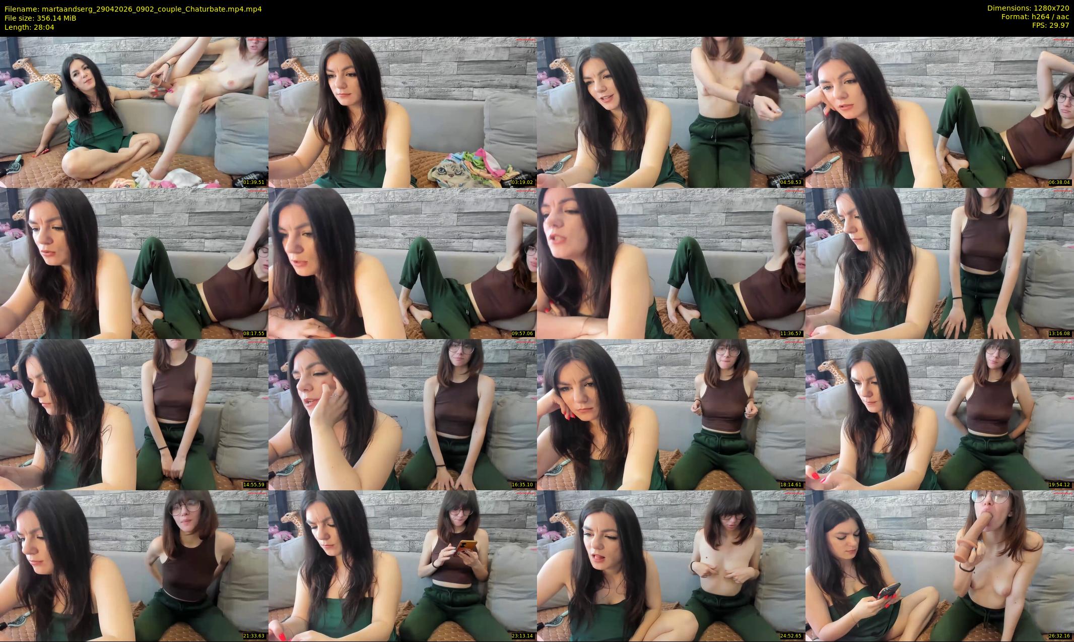 martaandserg — 29 minute Chaturbate female cam show recording, 720p, Apr 29, 2026