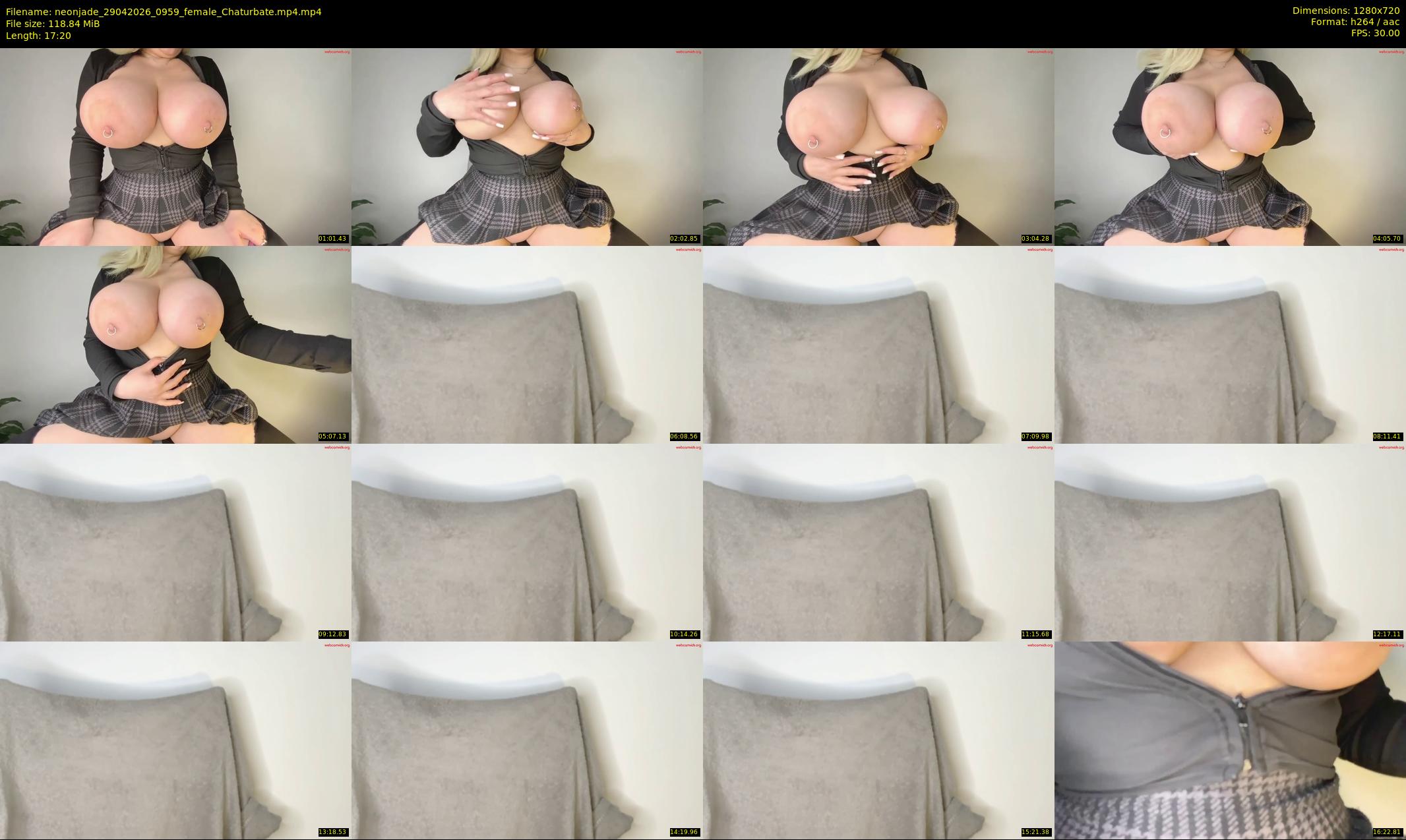 neonjade — 18 minute Chaturbate female cam show recording, 720p, Apr 29, 2026