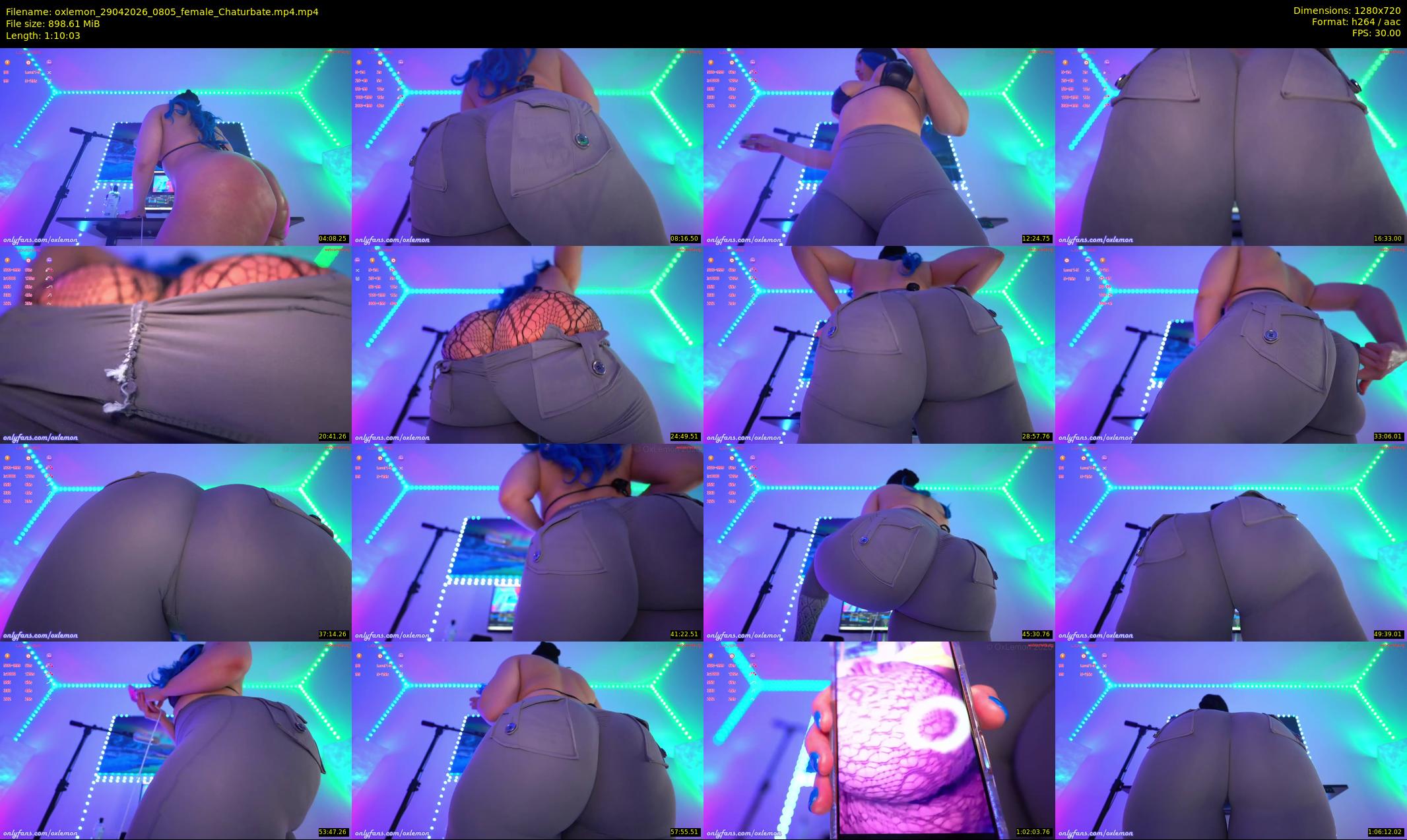 oxlemon — 71 minute Chaturbate female cam show recording, 720p, Apr 29, 2026