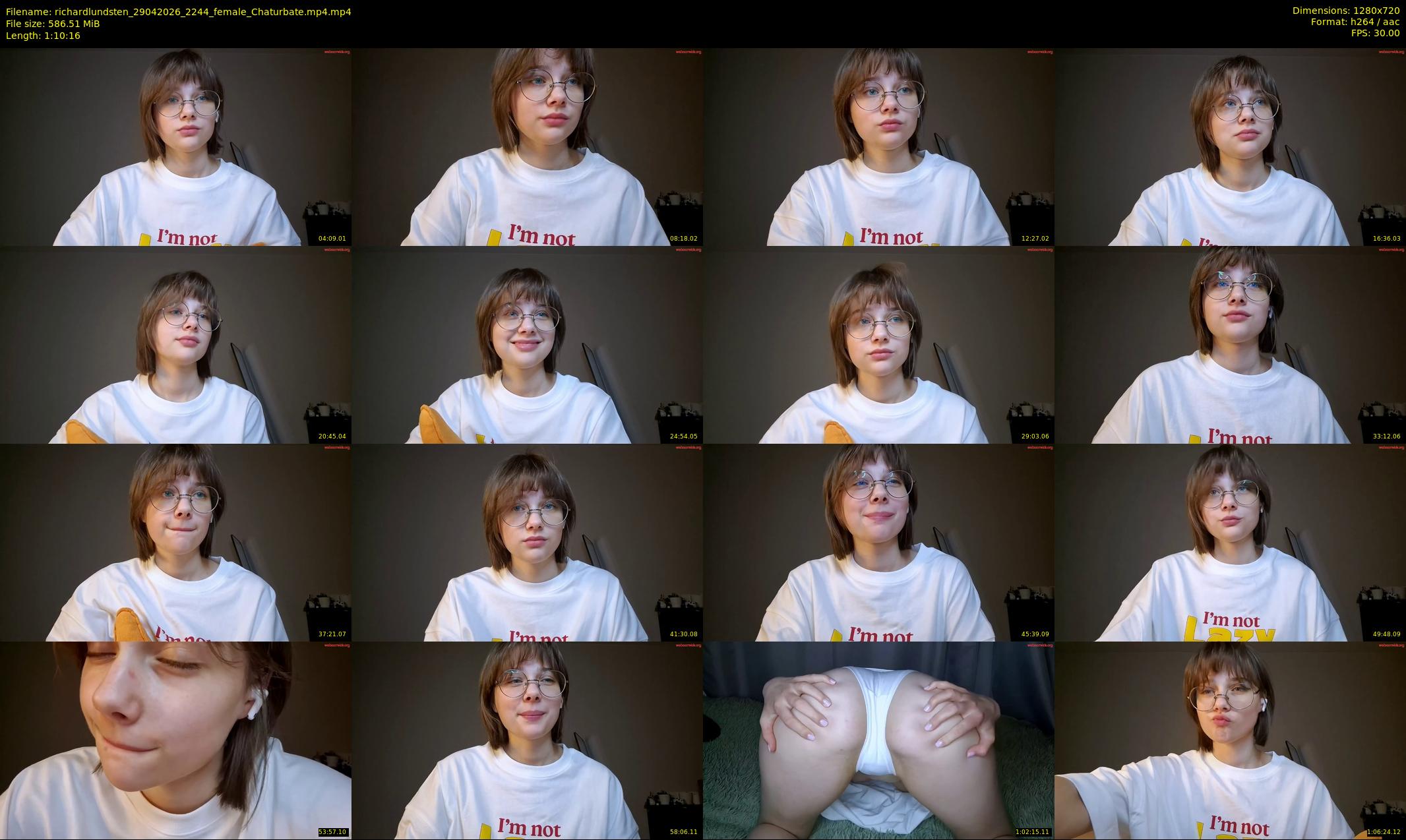 richardlundsten — 71 minute Chaturbate female cam show recording, 720p, Apr 29, 2026