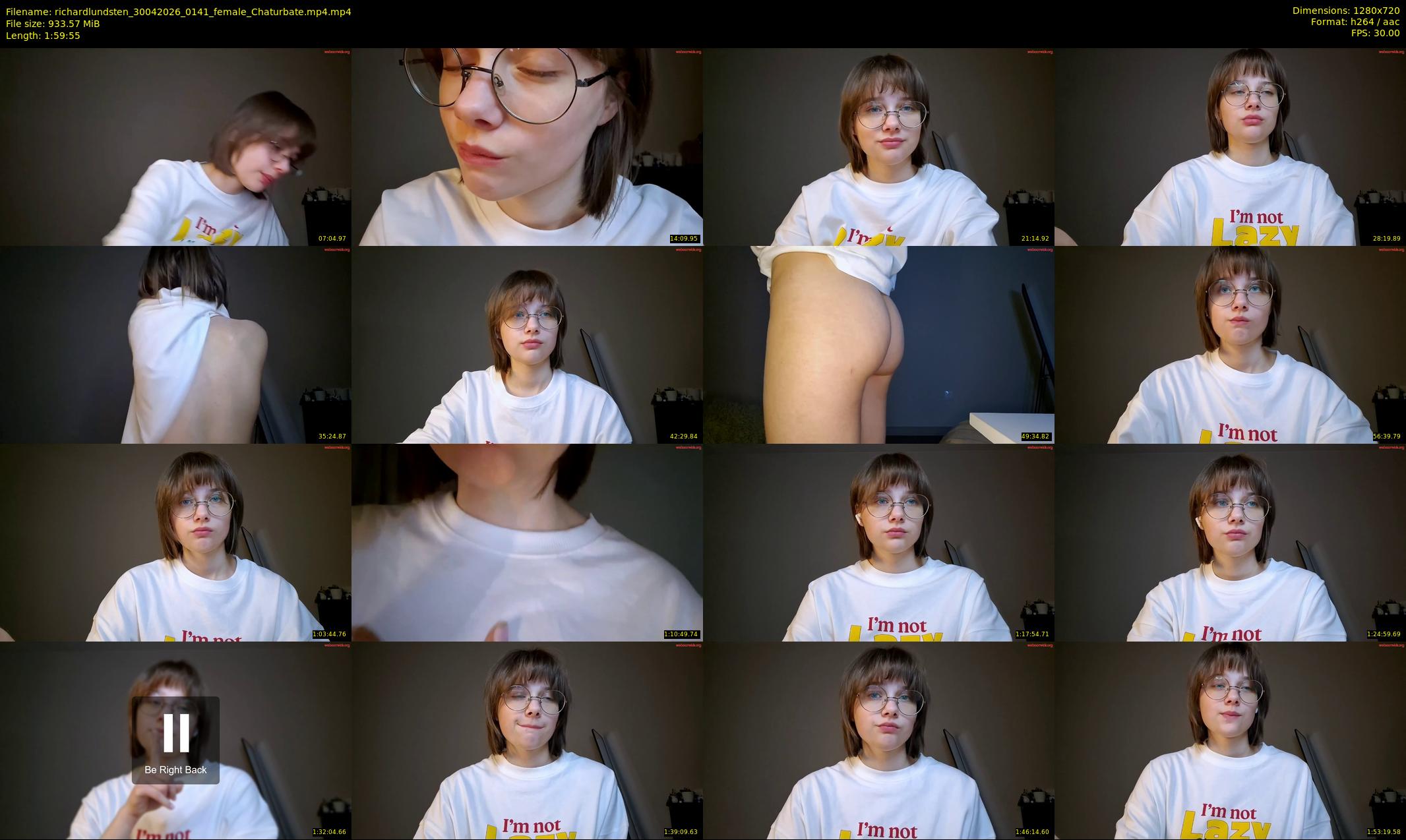 richardlundsten — 120 minute Chaturbate female cam show recording, 720p, Apr 30, 2026