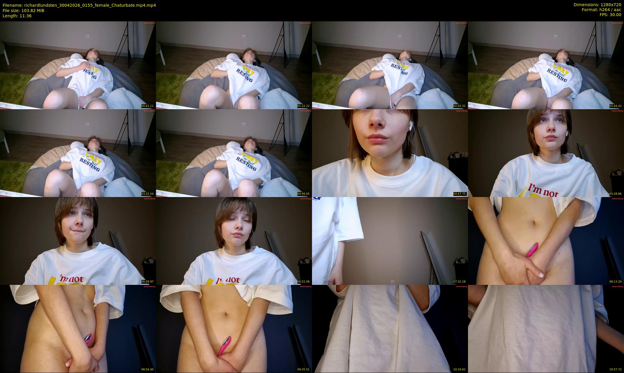 richardlundsten — 12 minute Chaturbate female cam show recording, 720p, Apr 30, 2026