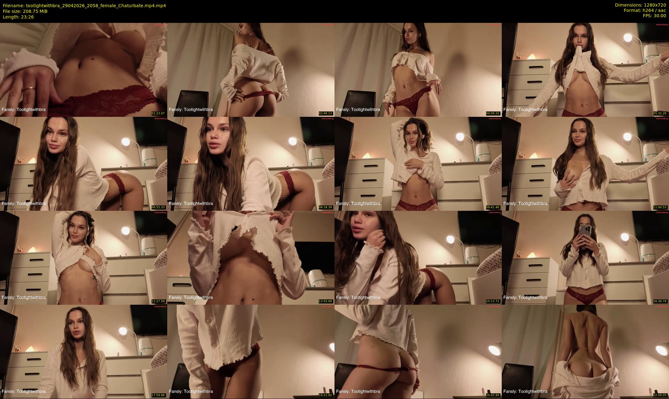 tootightwithbra — 24 minute Chaturbate female cam show recording, 720p, Apr 29, 2026