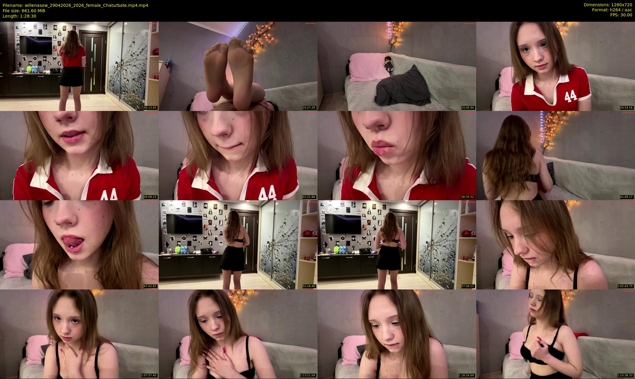 willenasow — 89 minute Chaturbate female cam show recording, 720p, Apr 29, 2026